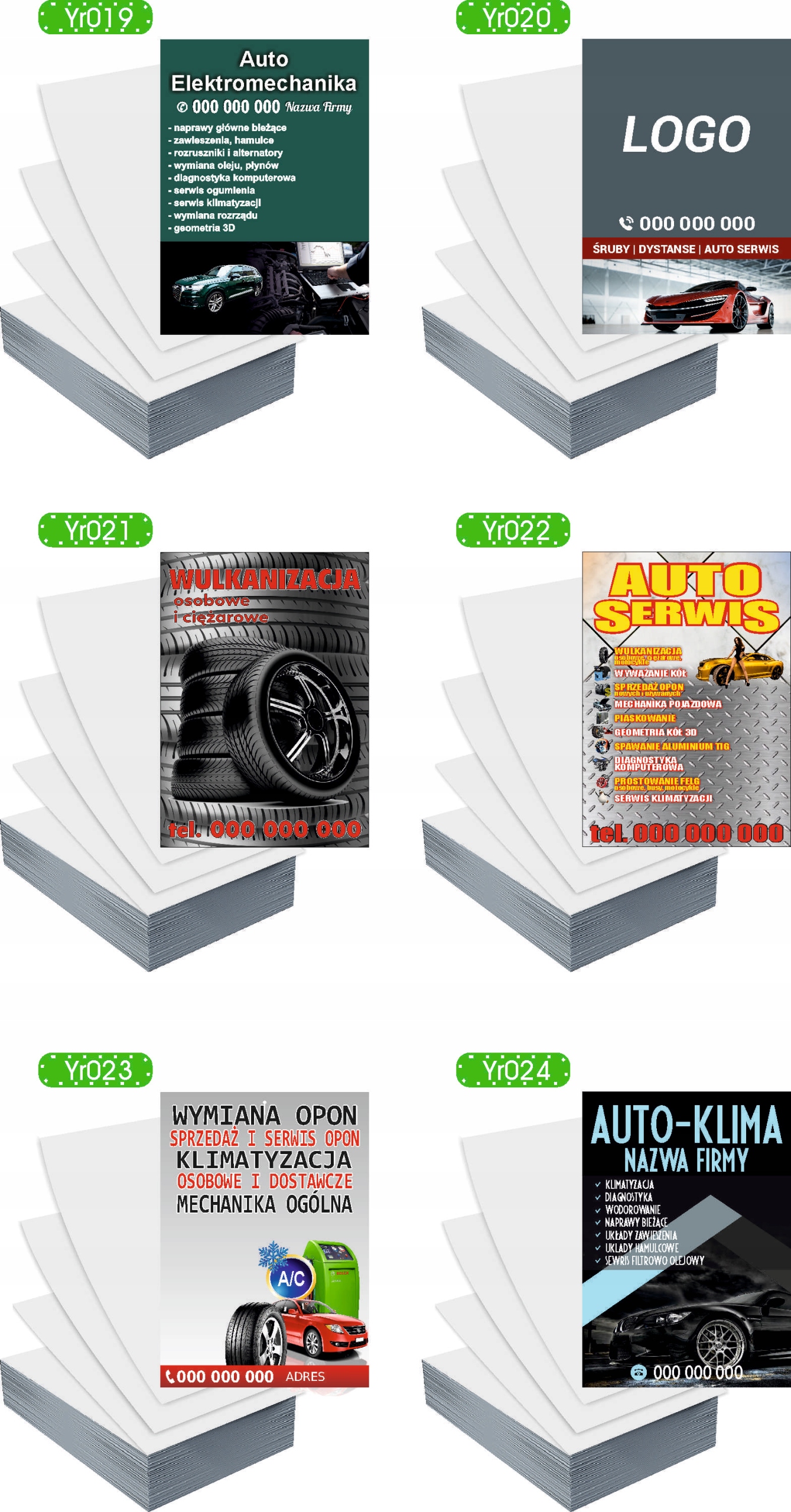 Ulotki A4 100 szt reklamowe firmowe USŁUGI HYDRAULICZNE duży wybór