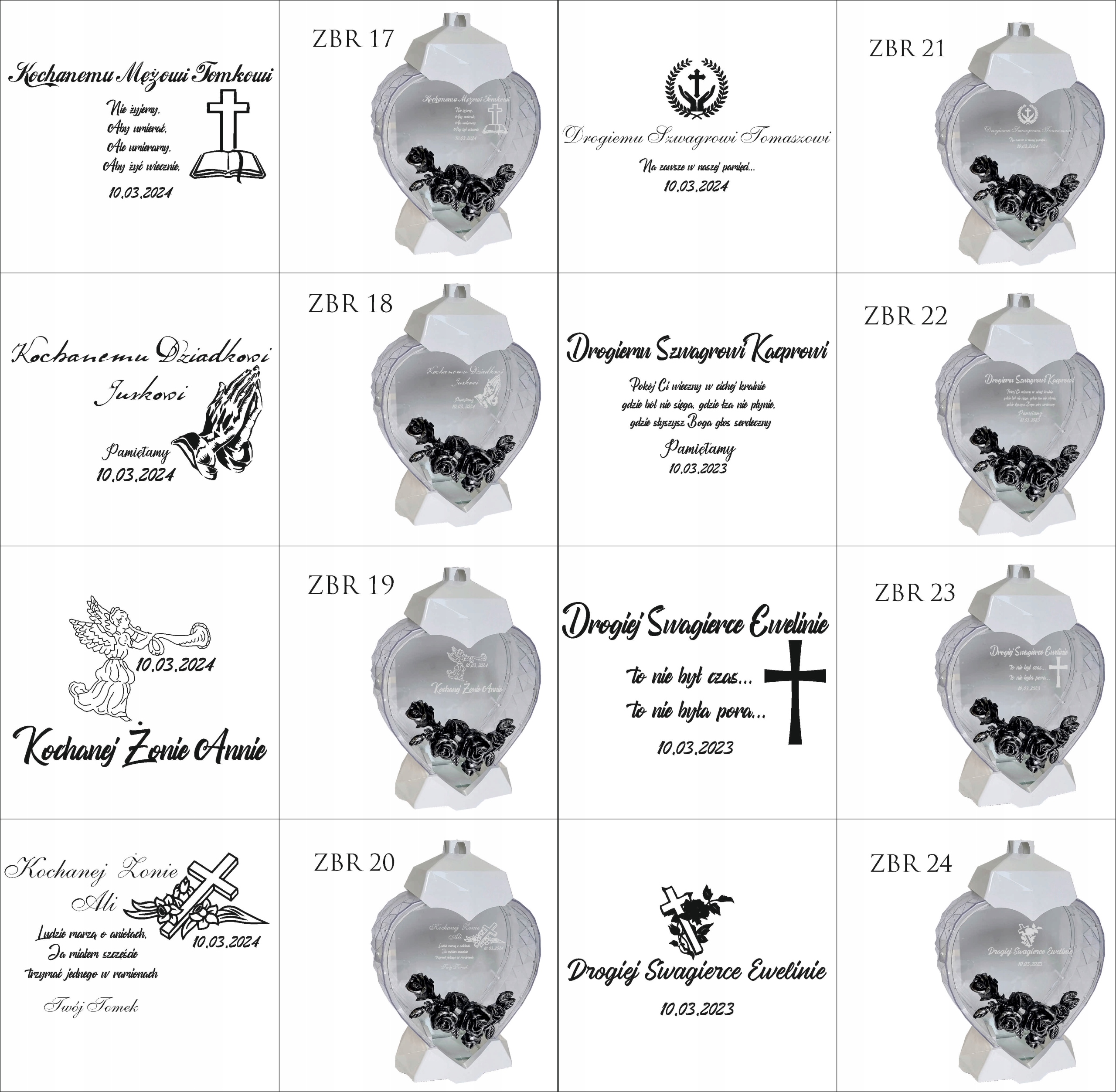 EKSKLUZYWNY ZNICZ SERCE biały personalizowany GRAWER DLA SZWAGIERKI