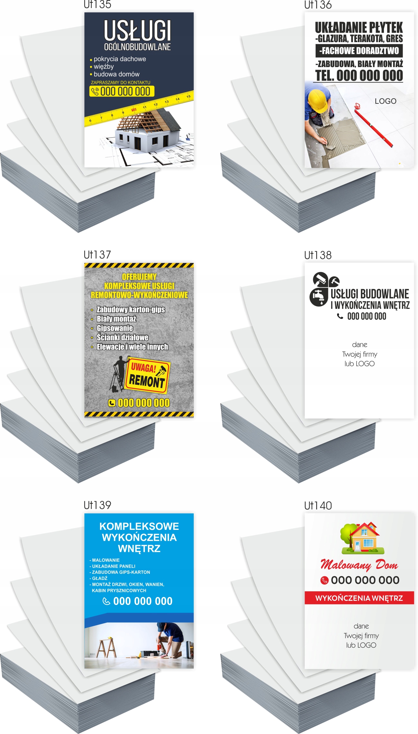 Ulotki A5 GABINET KOSMETYCZNY 100 szt reklamowe +DARMOWY PROJEKT REMONTY
