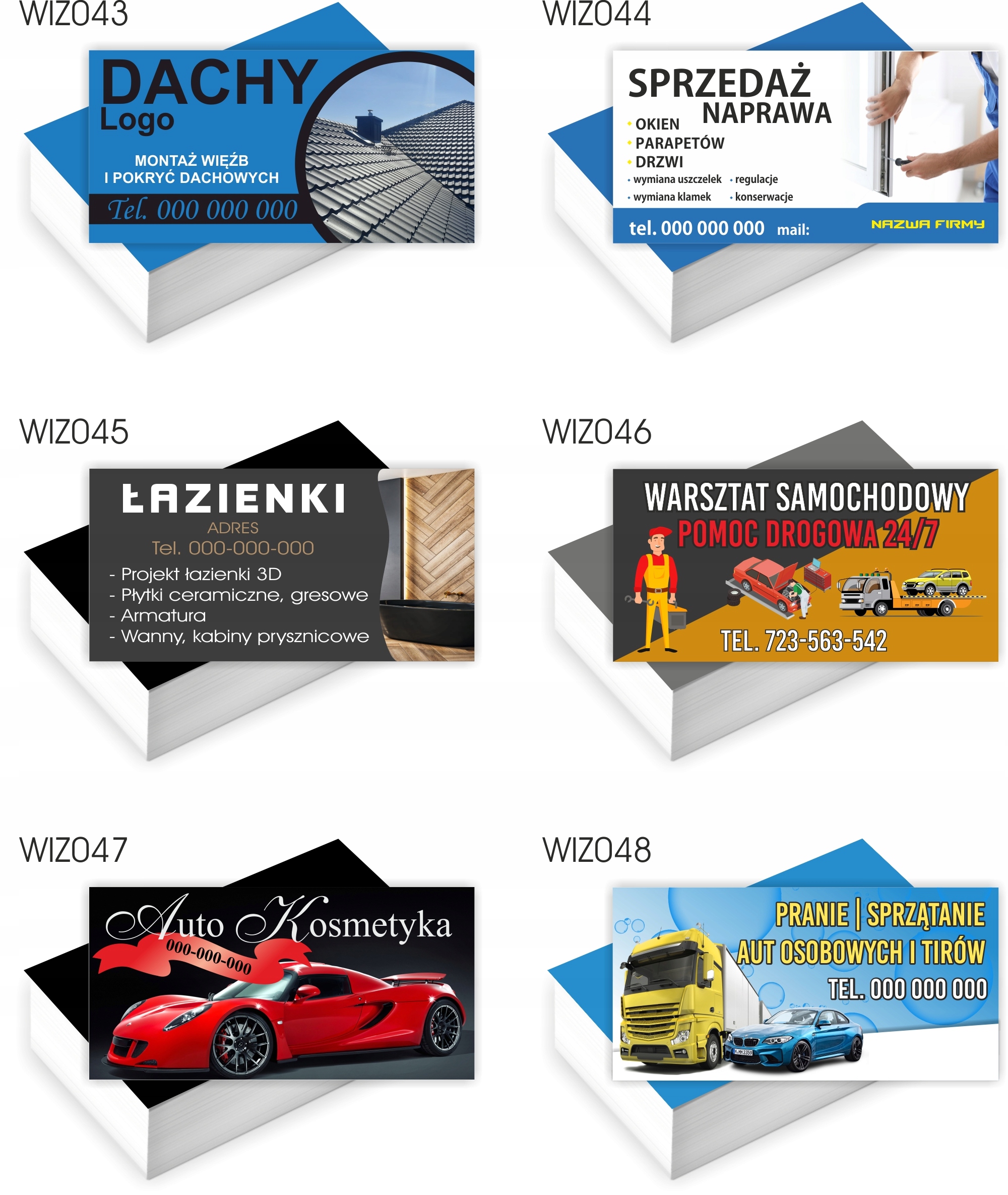 Wizytówki firmowe GOTOWY PROJEKT GRATIS 200 sztuk KAWIARNIA