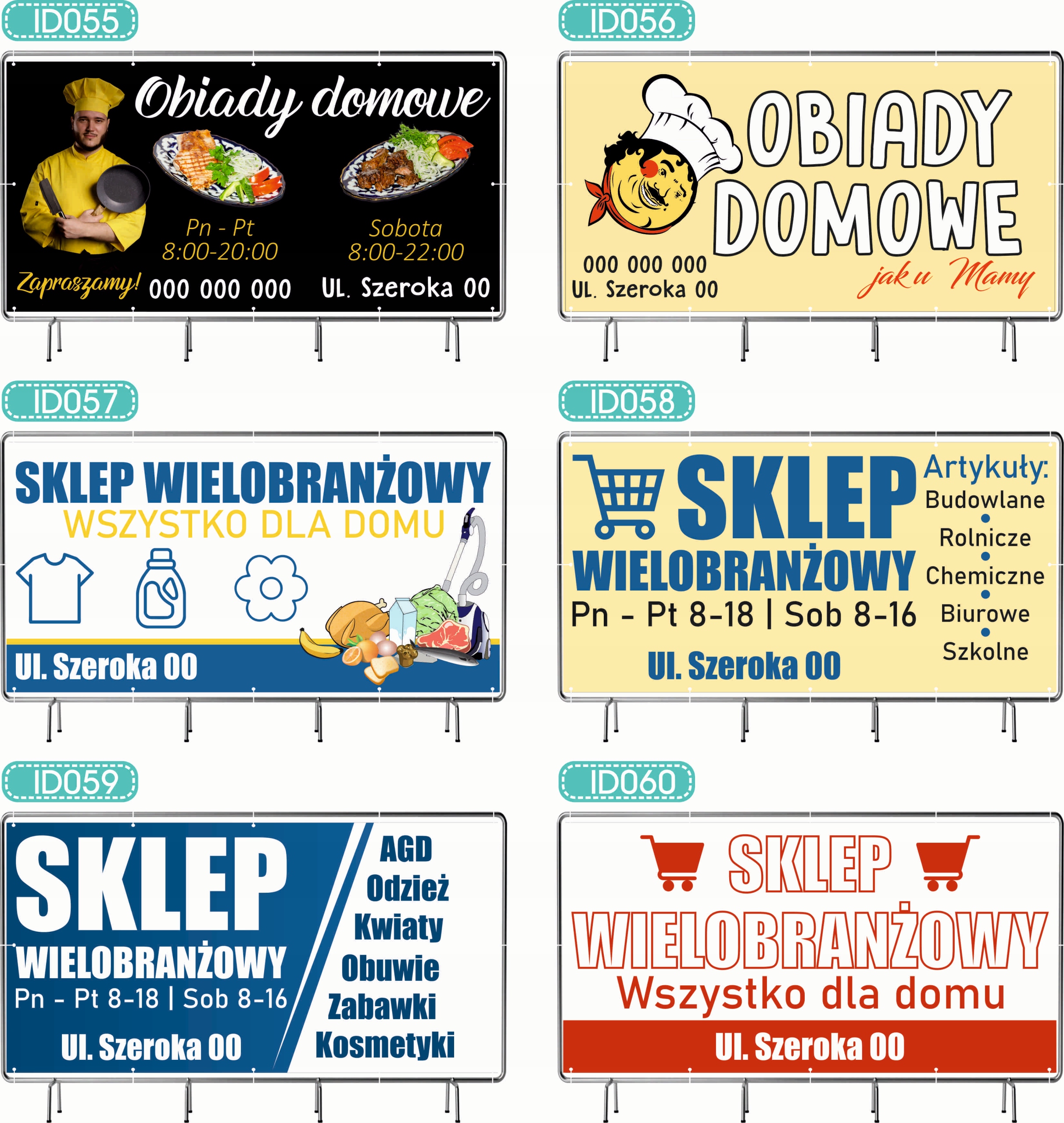 BANER REKLAMOWY 200x100cm projekt w cenie różne wzory KONTROLA POJAZDÓW