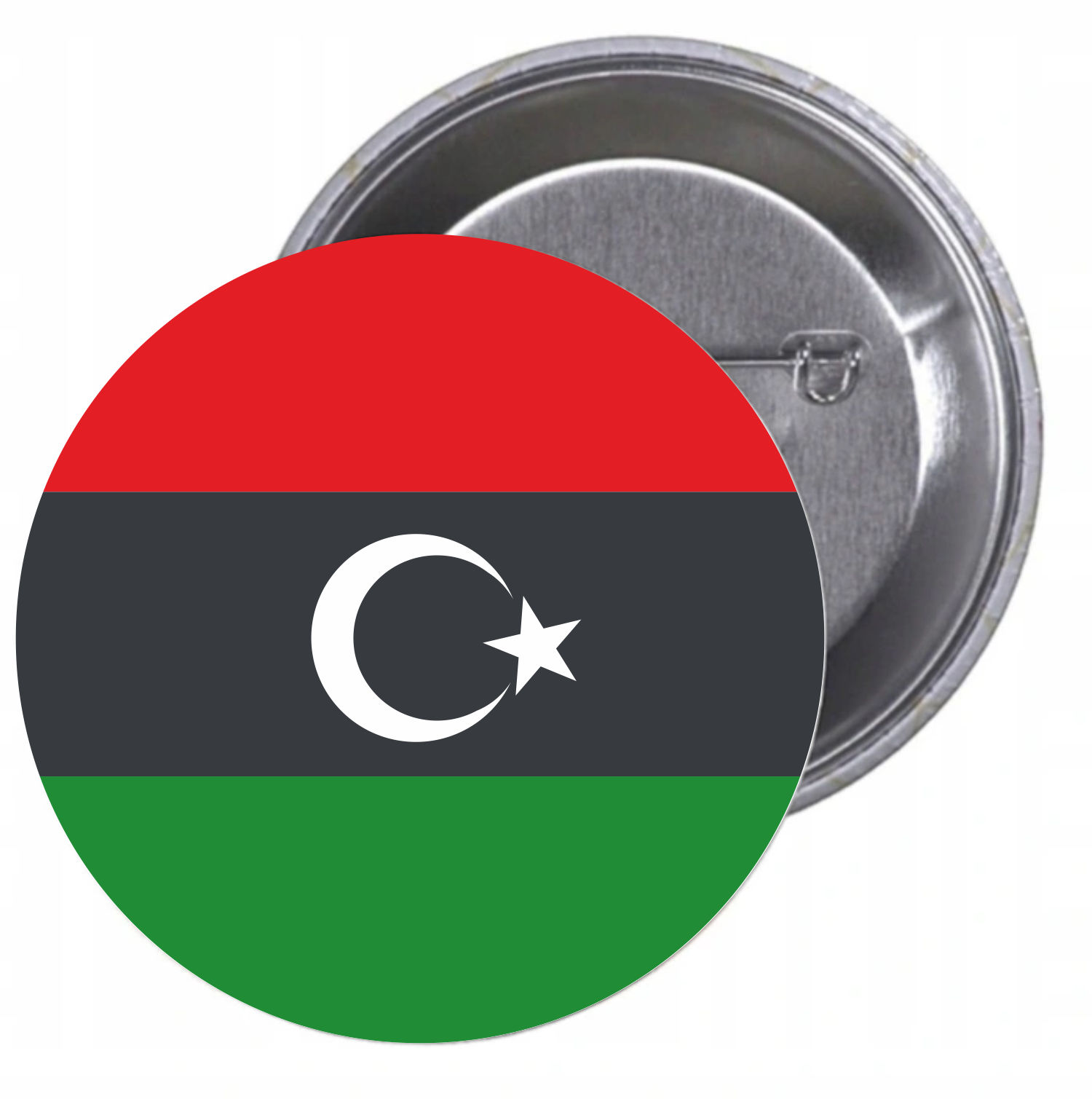 Przypinki buttony FLAGA LIBIA znaczki z grafiką