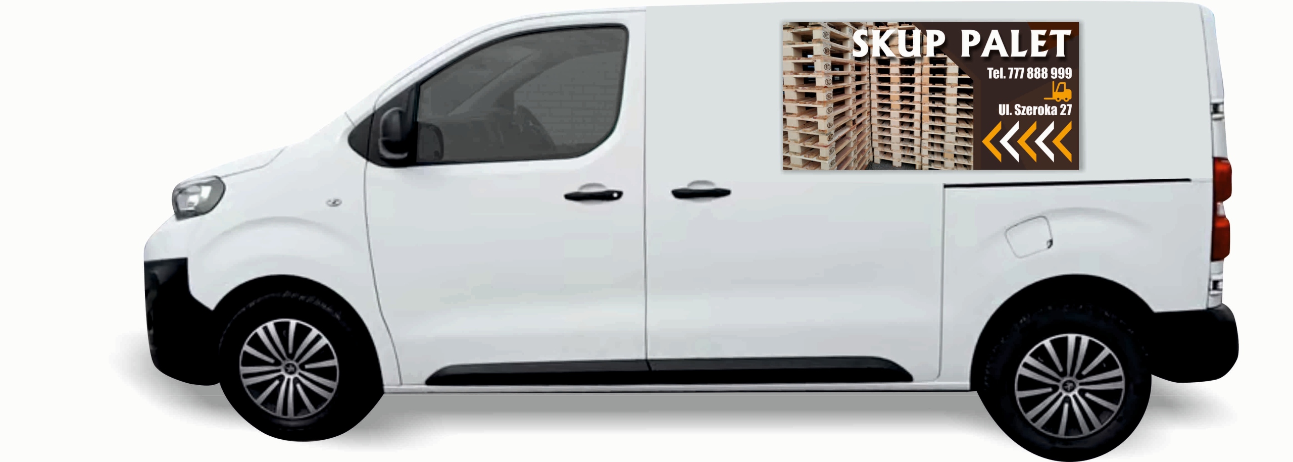 Reklama Naklejka na samochód DUŻO WZORÓW do wyboru SKUP PALET