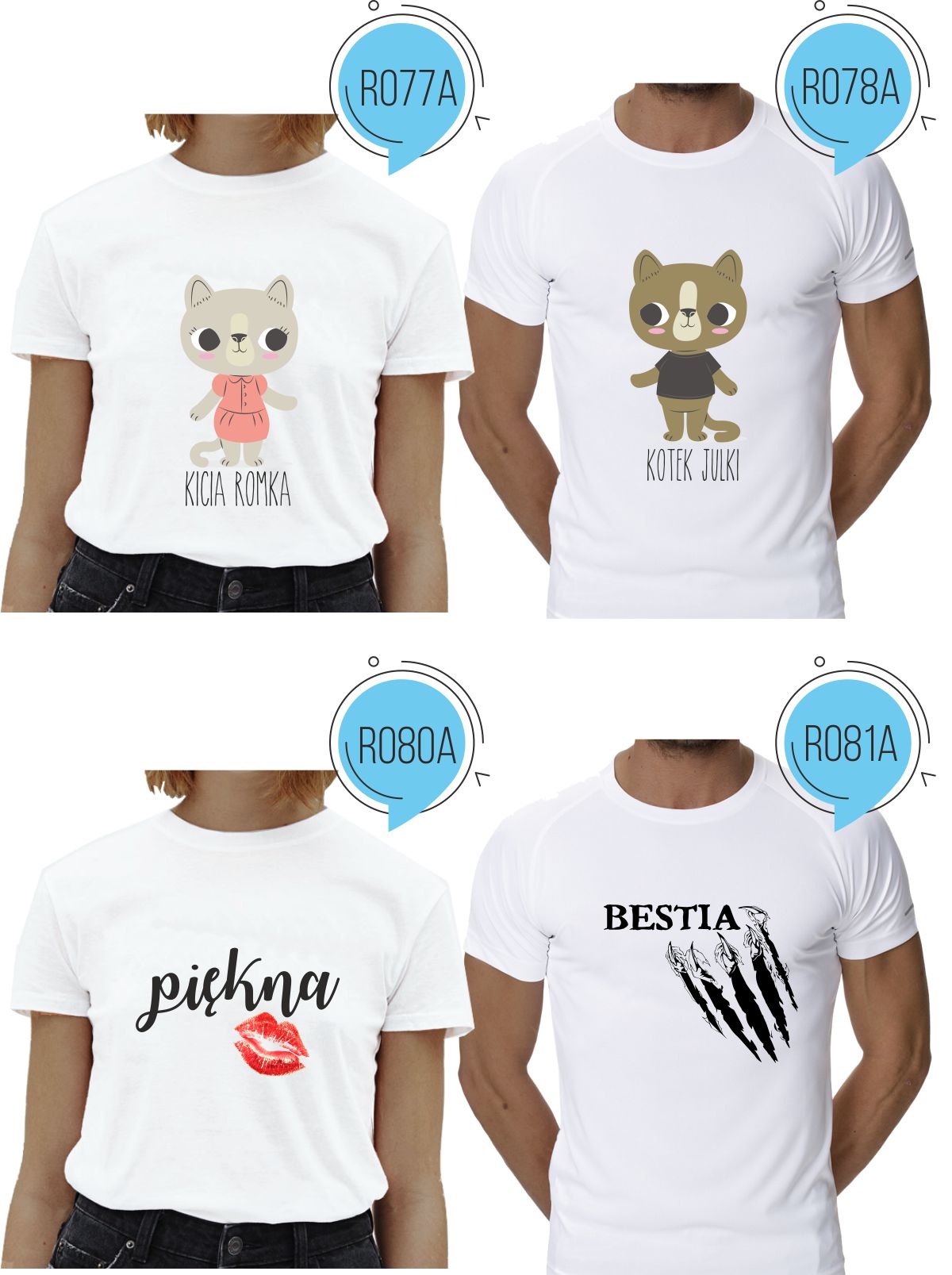 Koszulka DLA PAR miłość WALENTYNKI ROCZNICA