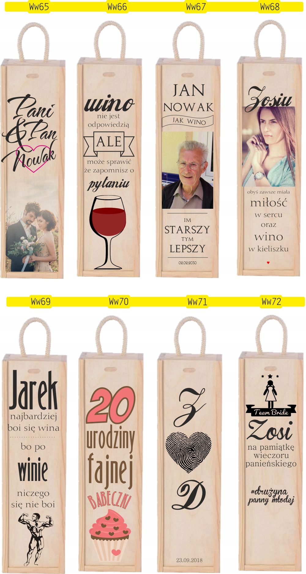 SKRZYNKA NA WINO prezent na wieczór panieński