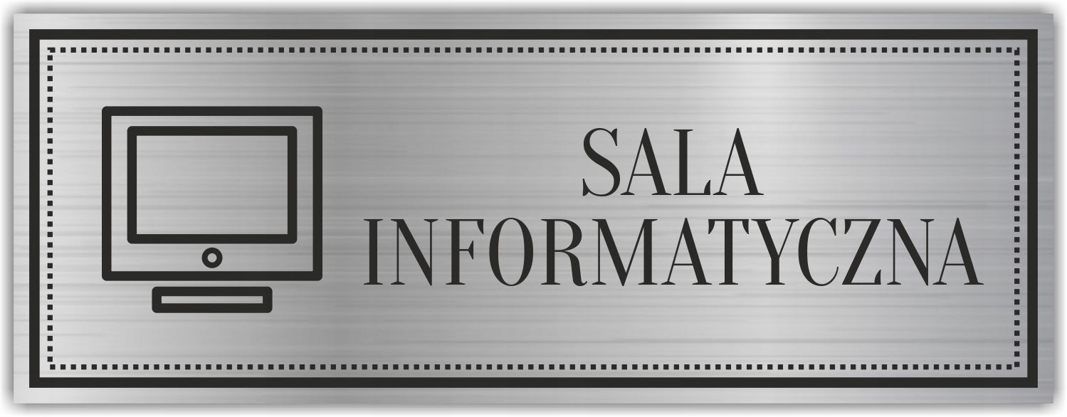 Tabliczka Grawerowana Piktogram SALA INFORMATYCZNA