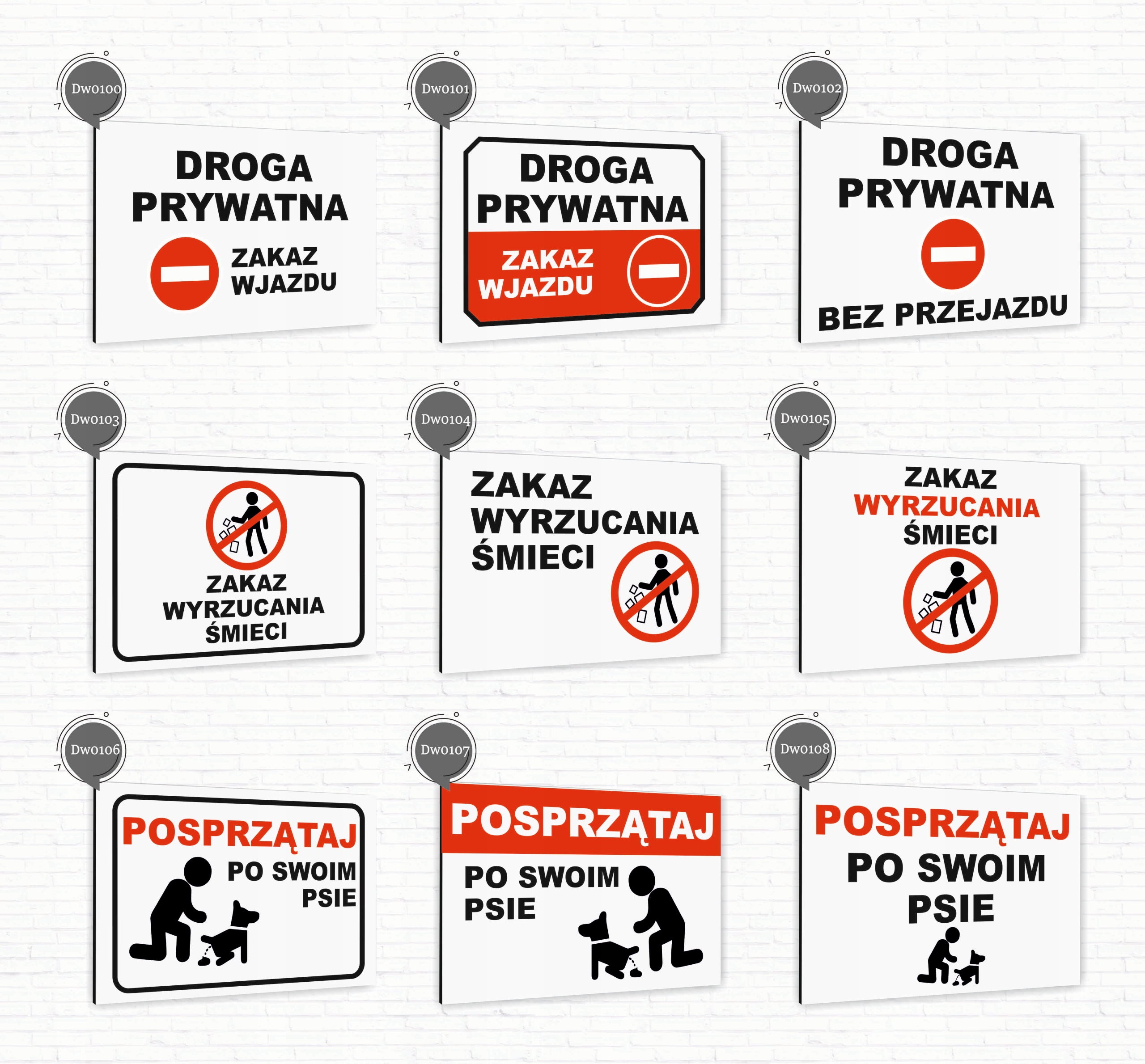 Tabliczka znak informacyjny 30x20 Biała PŁATNOŚĆ TYLKO GOTÓWKĄ Dibond