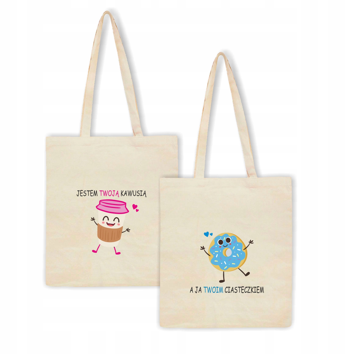 Eko Torba z nadrukiem PREZENT WALENTYNKI KAWUSIA