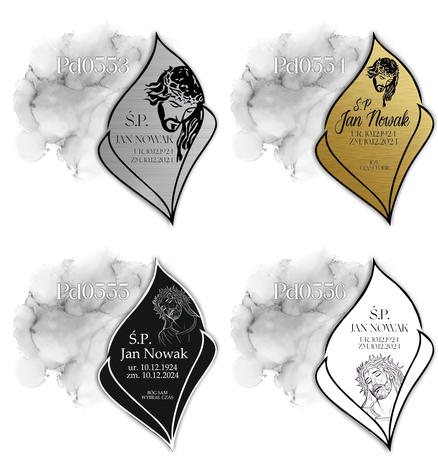 Nagrobkowa Nagrobna Tabliczka tablica Spersonalizowany Grawer Wysoka Jakość