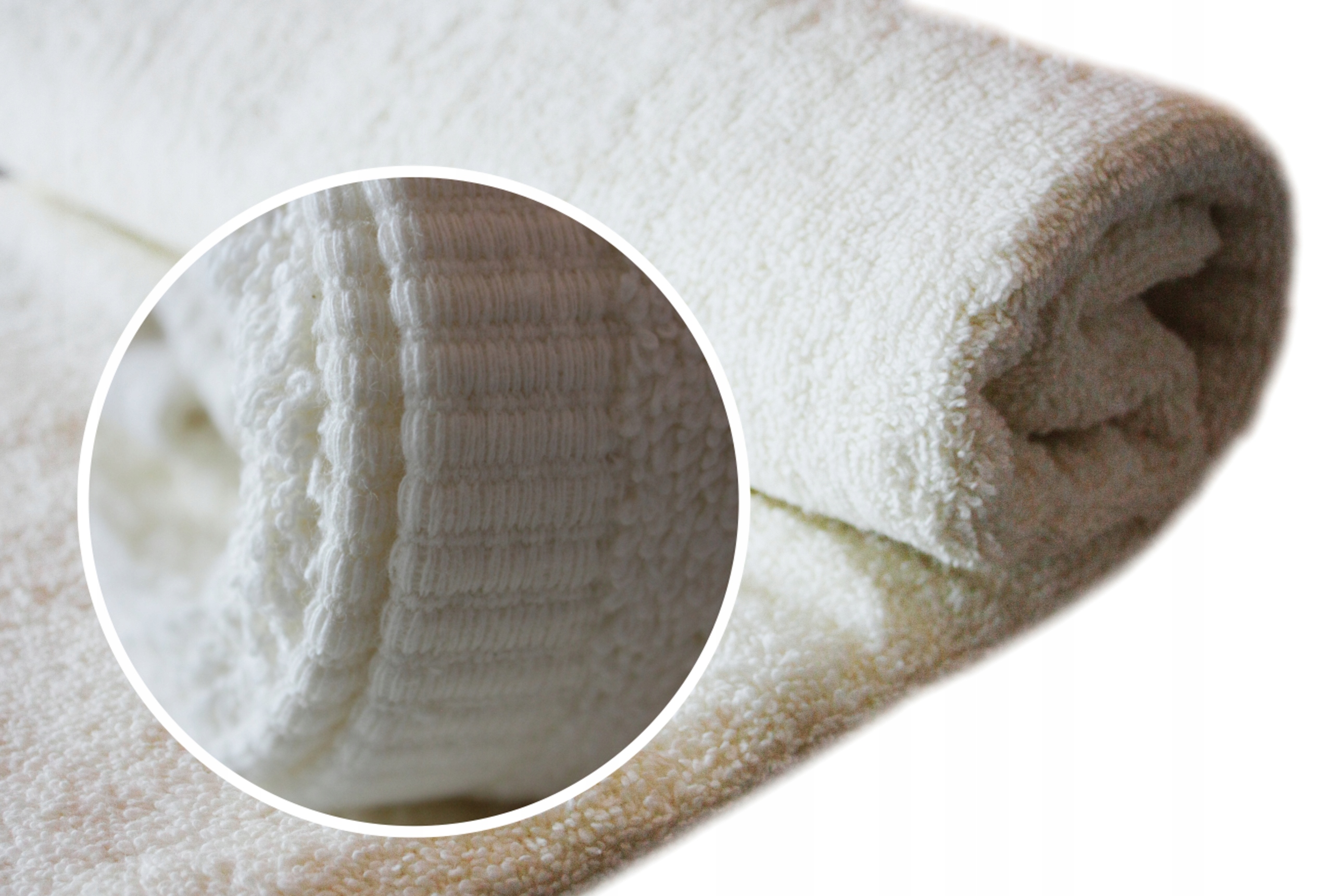 RĘCZNIK Z HAFTEM ecru kremowy beż PREZENT DLA ŻONY 140x70 cm walentynki