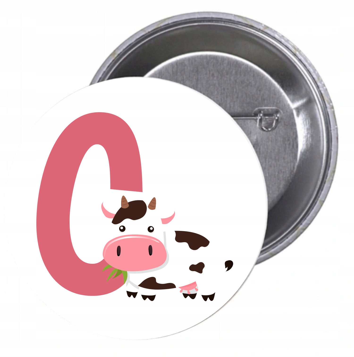 Przypinki buttony LITERKI DLA DZIECI - C