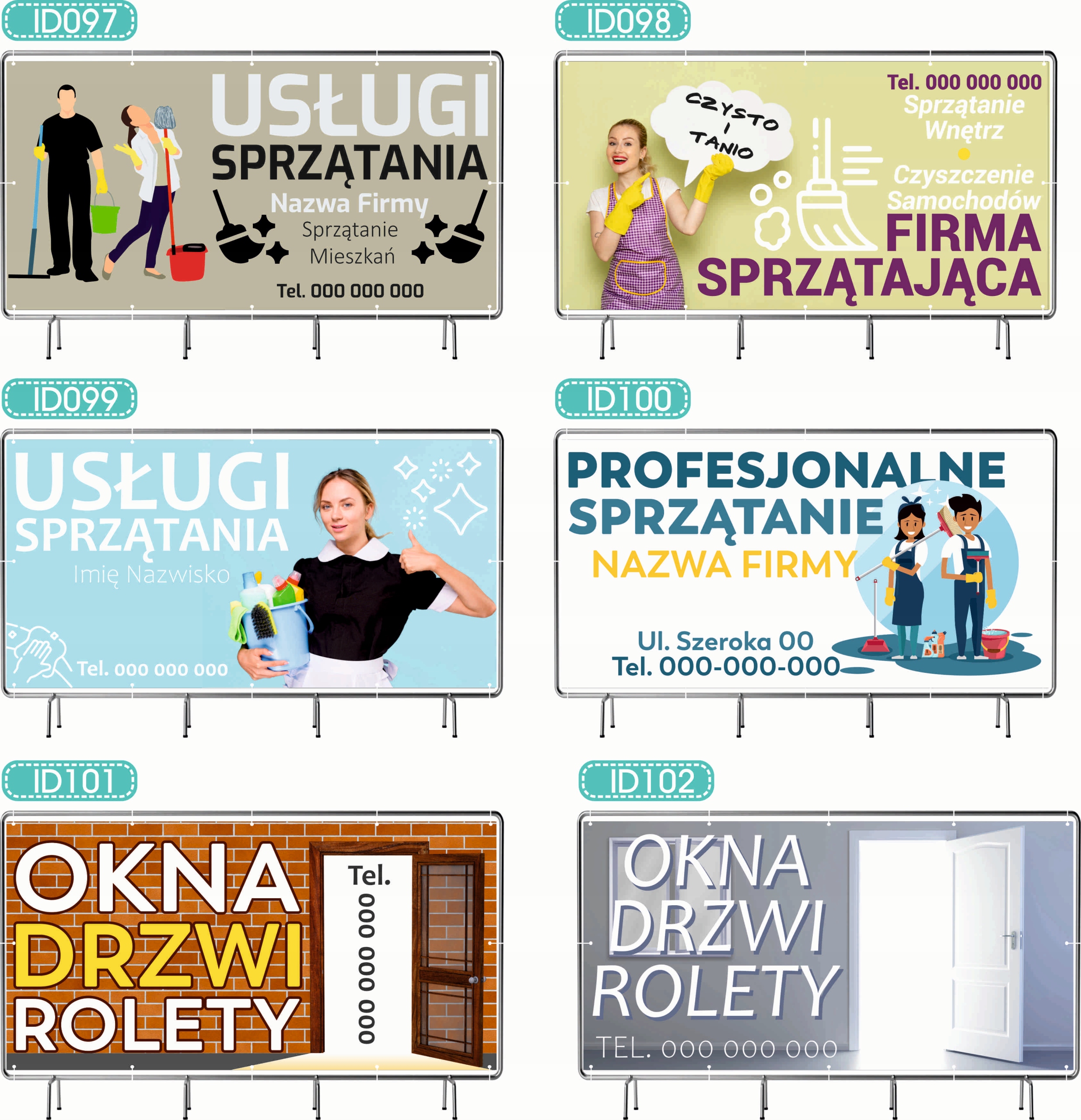 BANER REKLAMOWY 200x100cm projekt w cenie różne wzory WYROBY SWOJSKIE