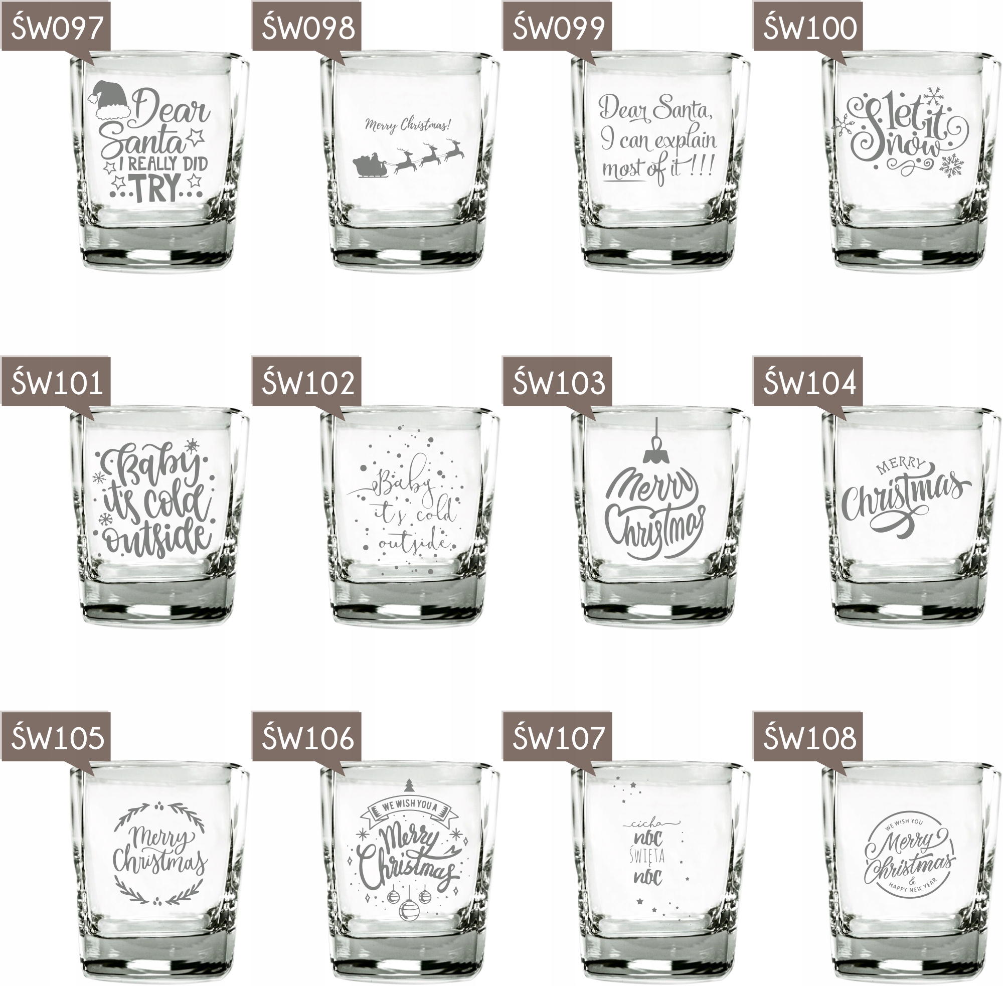 Szklanka do whisky VALENTINES prezent WALENTYNKI