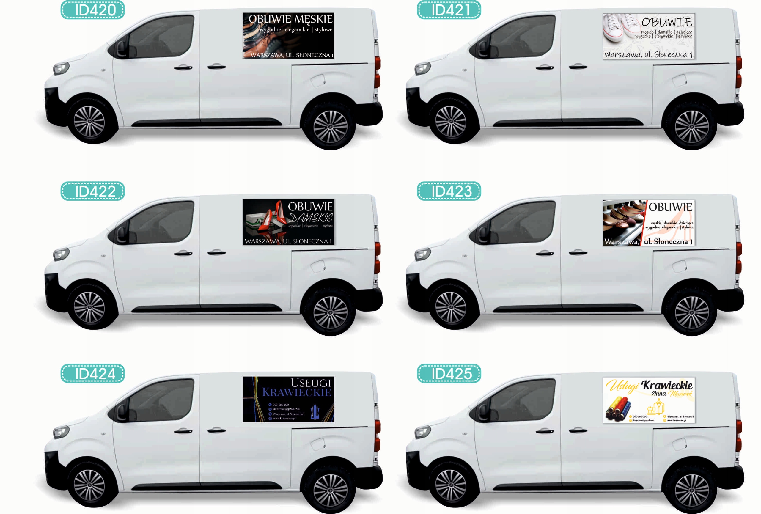 Reklama Naklejka na samochód RÓŻNE WZORY do wyboru BIURO PODRÓŻY