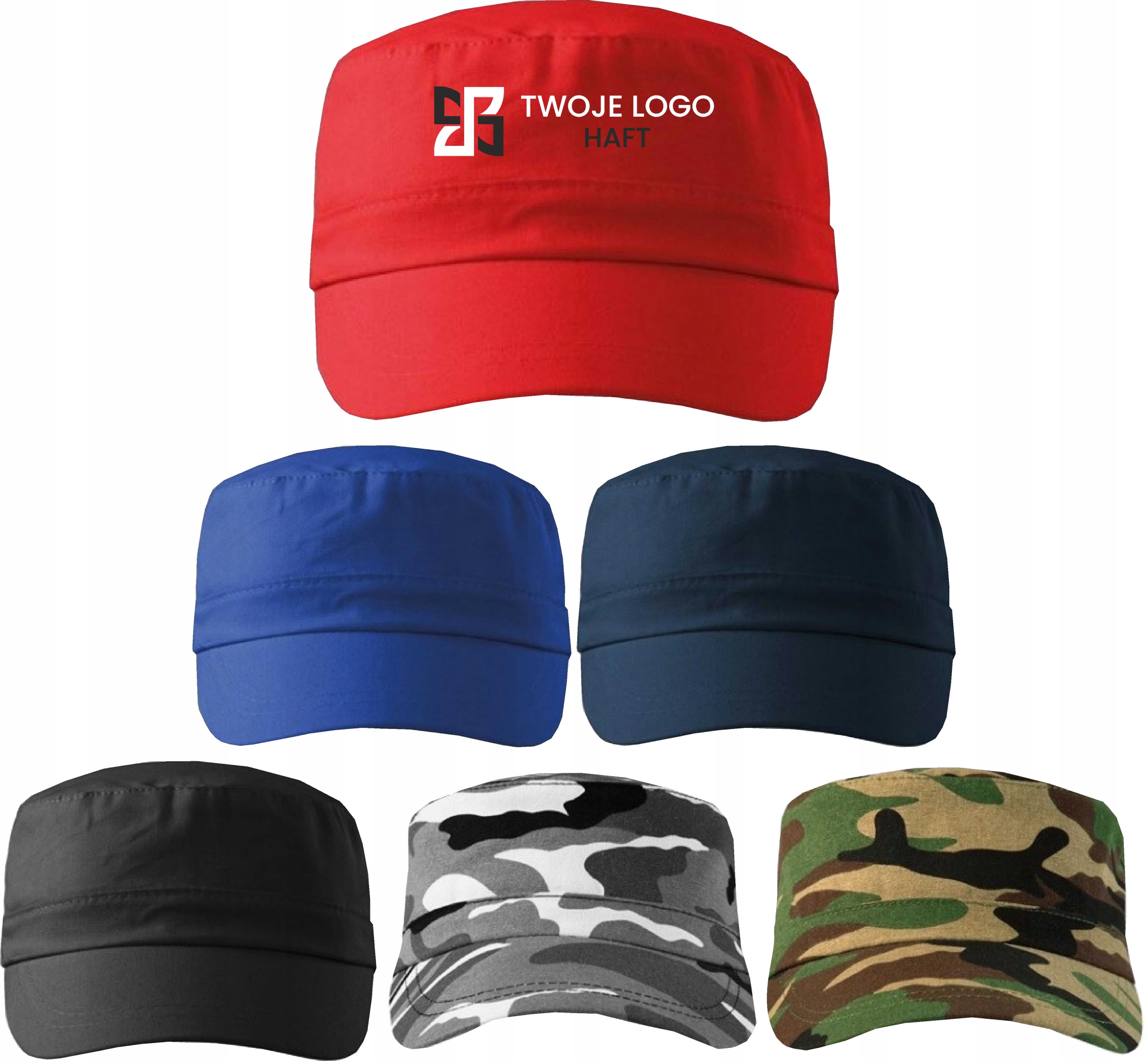 CZAPKA LETNIA LATINO Z DASZKIEM HAFT KGW koło gospodyń wiejskich twój tekst