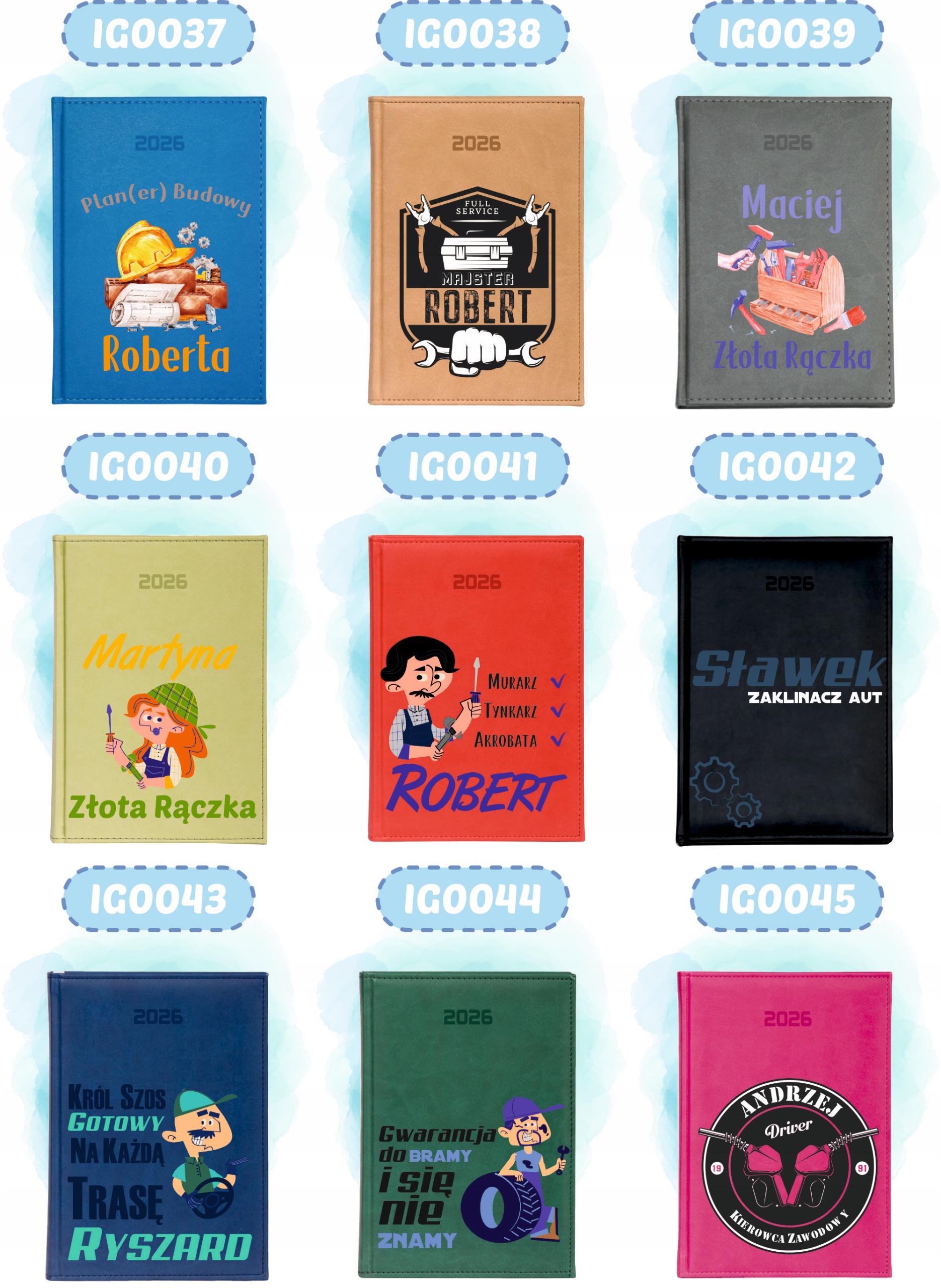 Stylowy kalendarz DLA PODRÓŻNIKA A5 2026 TYGODNIOWY terminarz PREZENT