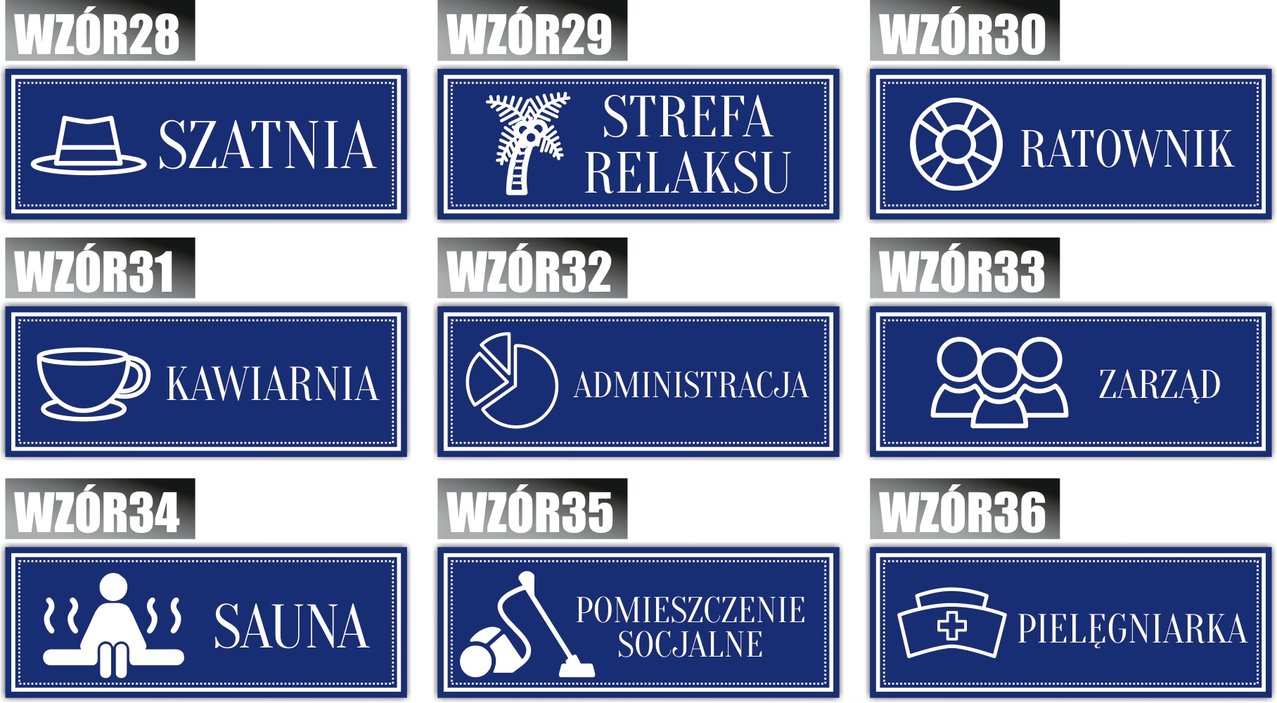 Tabliczka nierdzewana grawer PRYSZNIC