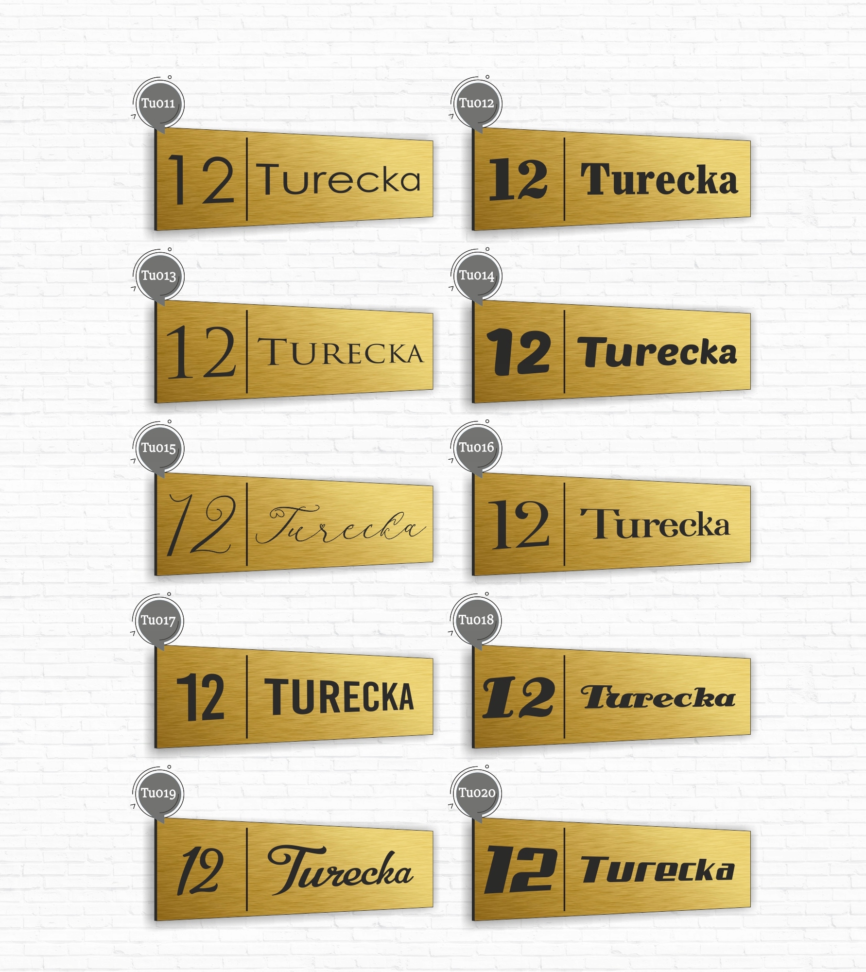 Tabliczka Tablica ADRESOWA ALUMINIOWA Numer domu 40x15 numer dom ulica