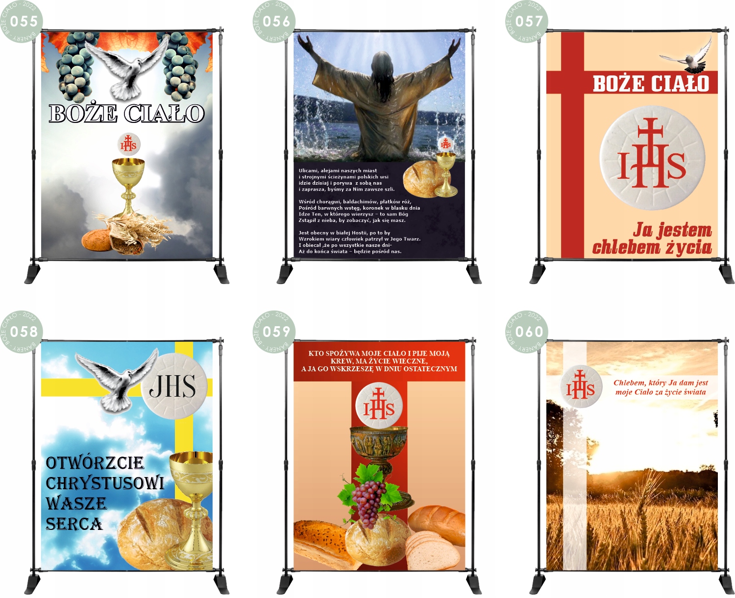 BANER NA BOŻE CIAŁO dekoracja OŁTARZA STOP WOJNIE
