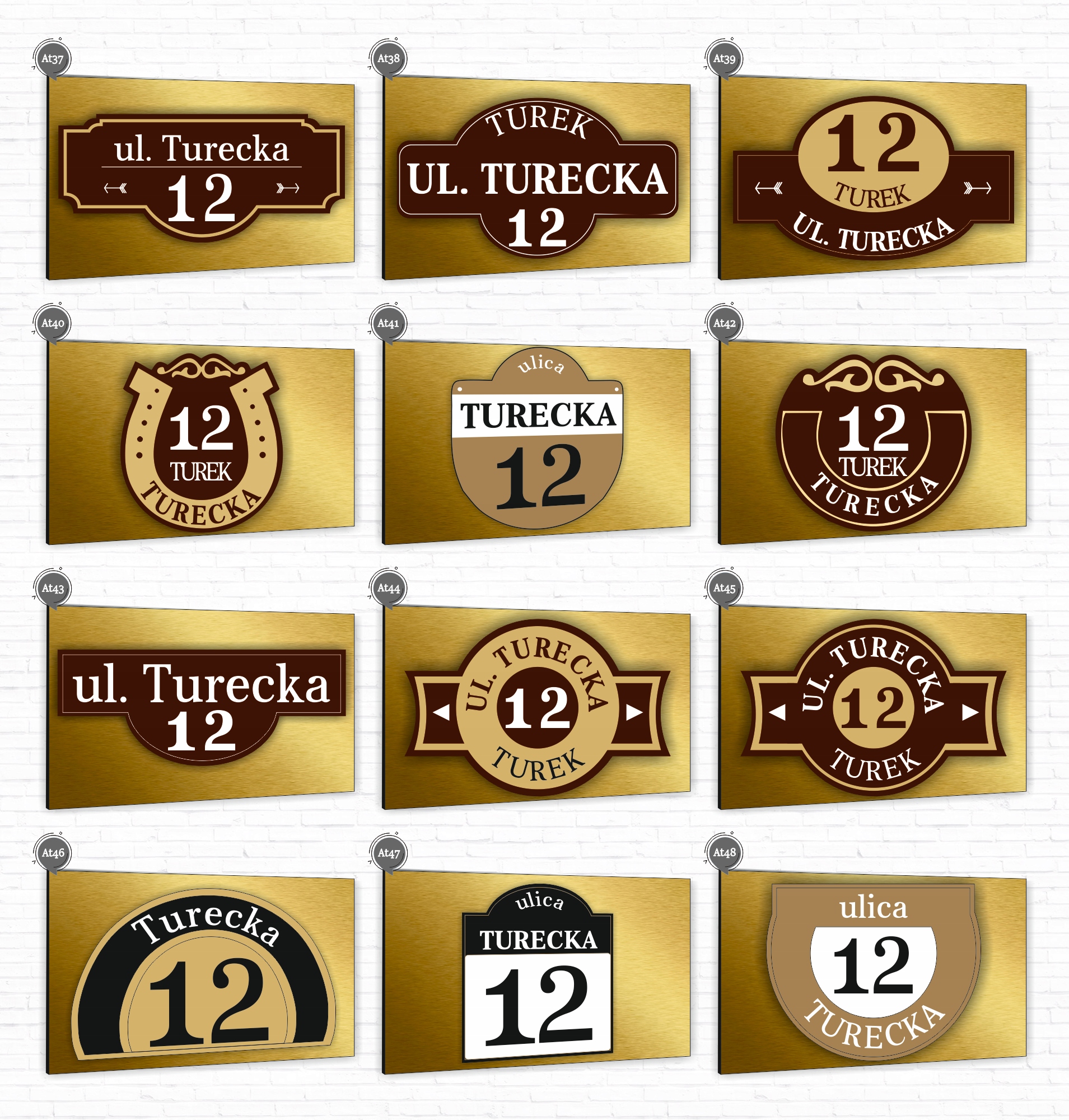 Tabliczka Tablica ADRESOWA ALUMINIOWA Numer domu 30x20 cyfry ulica dibond