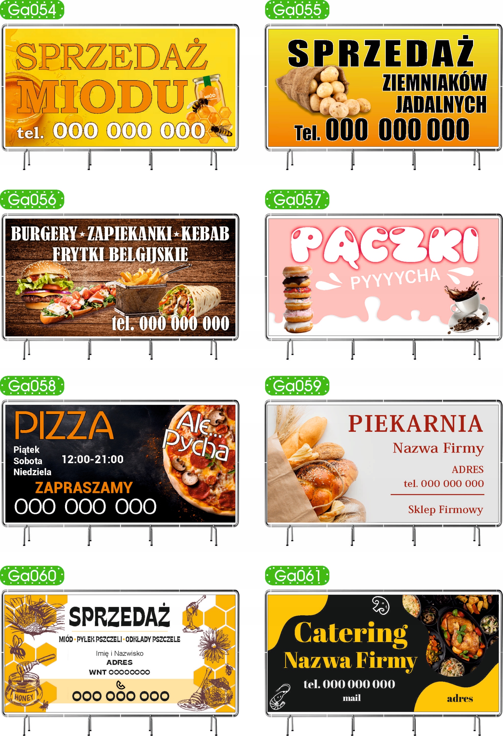 BANER REKLAMOWY 200x100 cm duży wybór różne wzory SUSHI BAR RESTAURACJA
