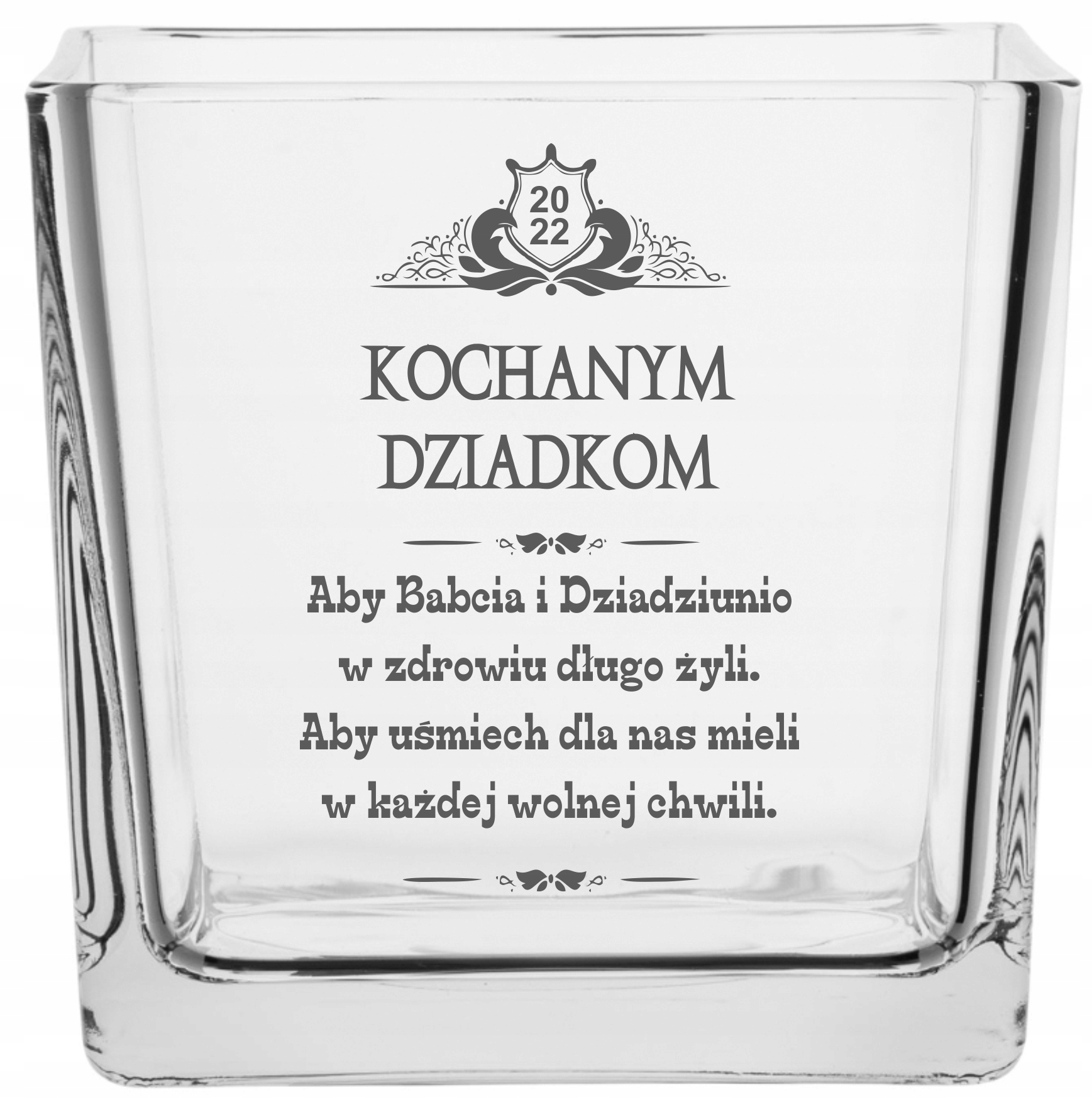 Wazon grawer PREZENT dla Dziadków Babci Dziadka