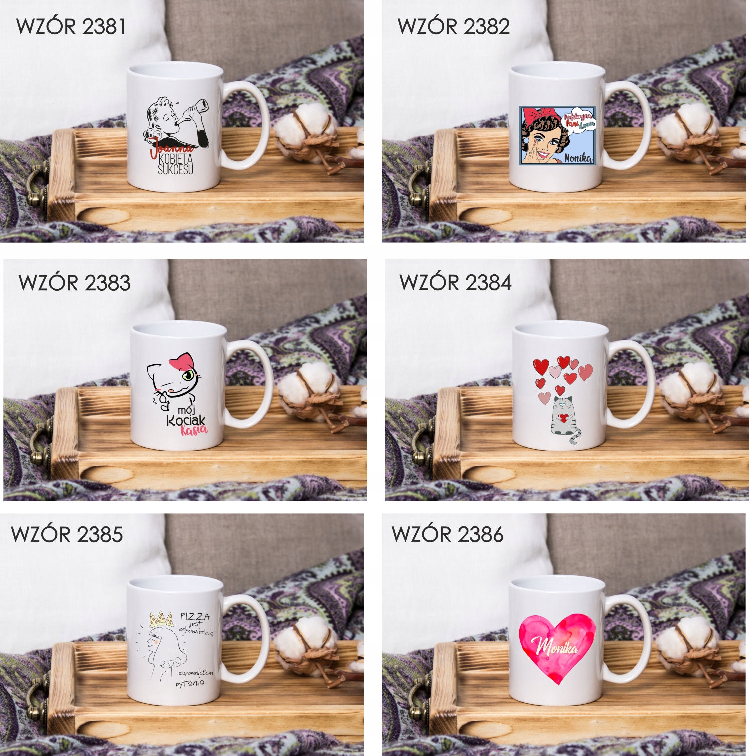 Kubek z imieniem PREZENT KOBIETA SUKCESU