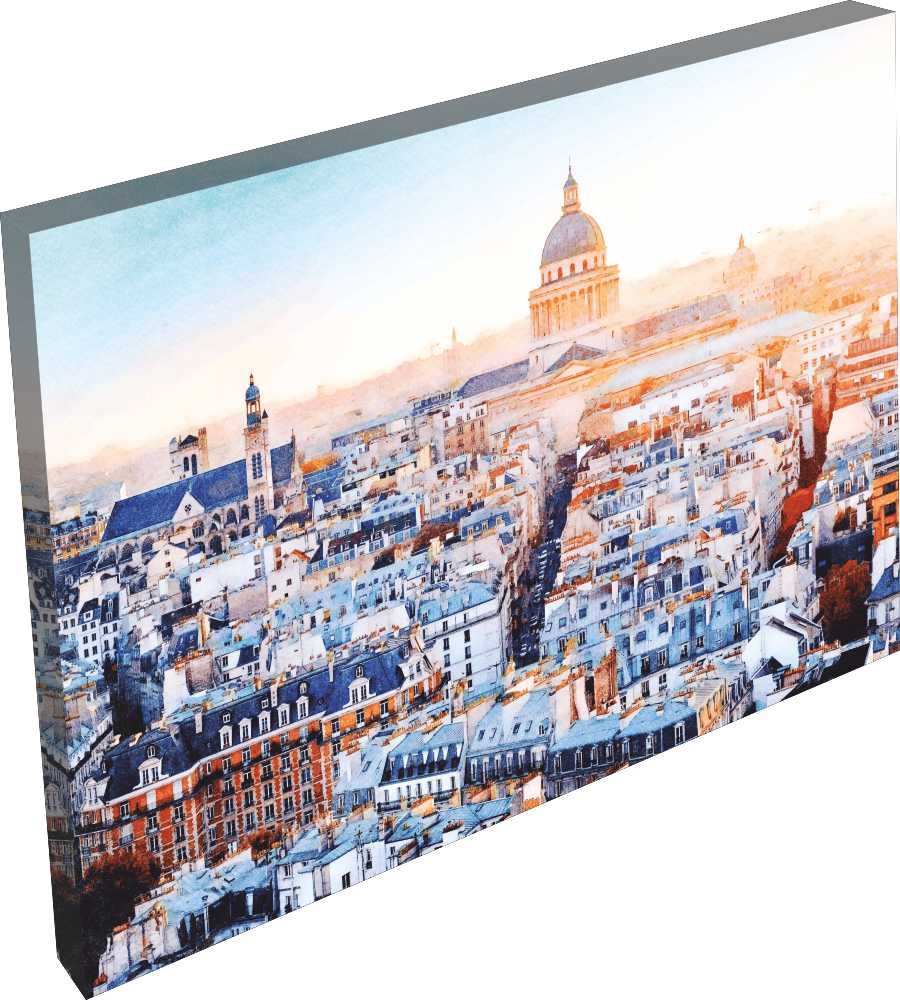 OBRAZ na płótnie widok panorama miasta 120x80 3D