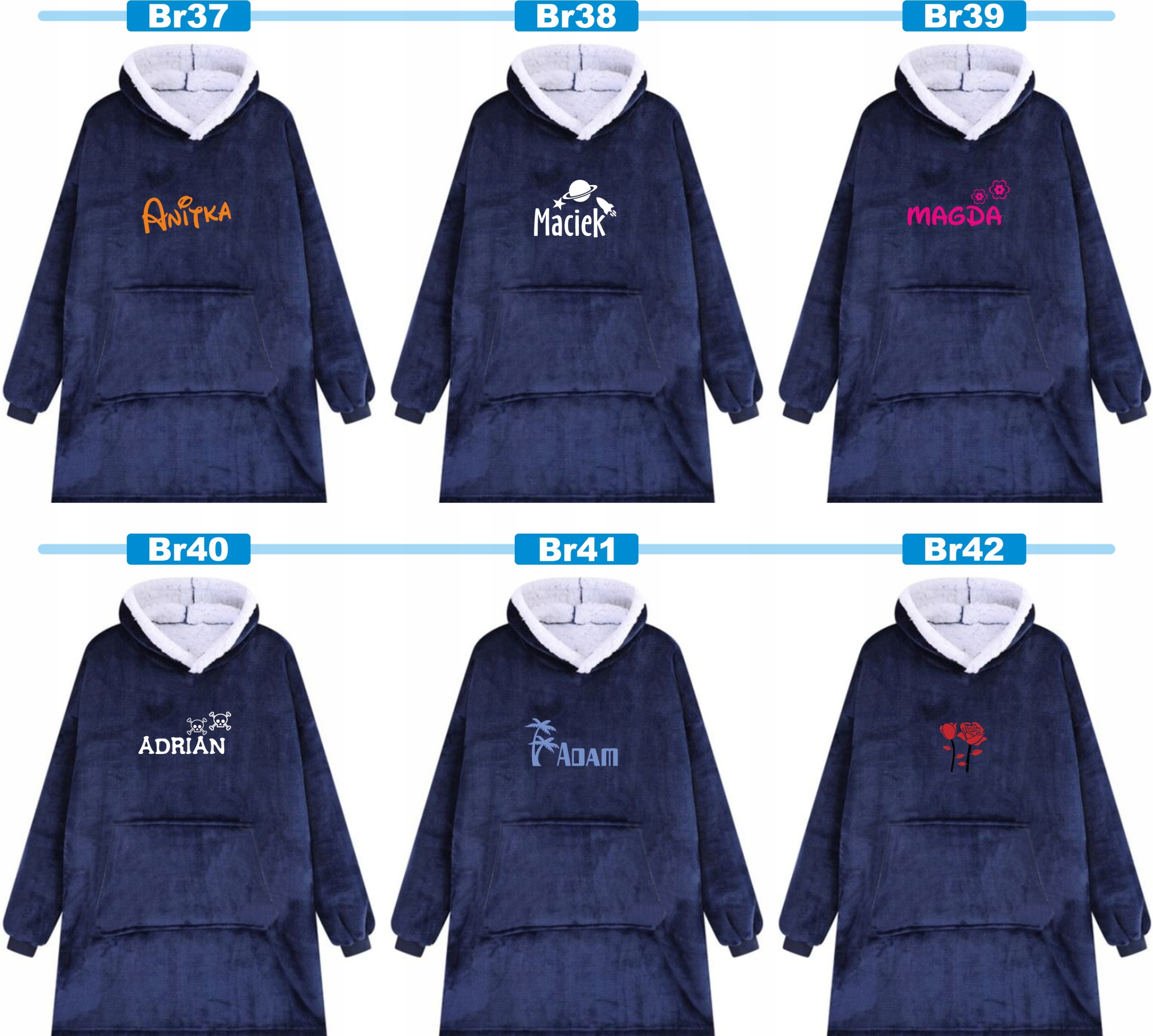 KOCOBLUZA BLUZA KOC OVERSIZE Z HAFTEM PREZENT personalizowany dla żony