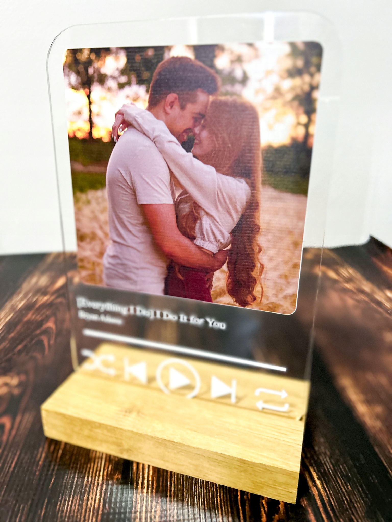 STATUETKA RAMKA 70 urodziny personalizowany prezent z życzeniami nadruk UV