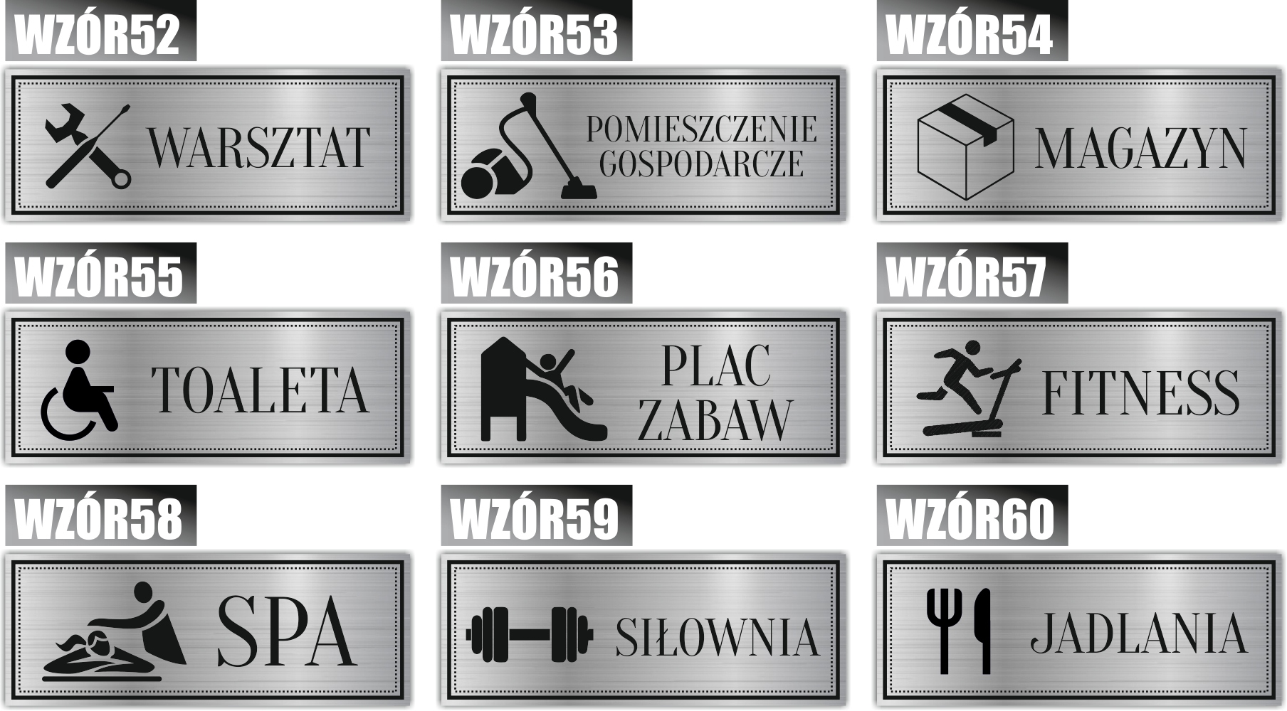 Tabliczka Grawerowana piktogram WEJŚCIE PRZEJŚCIE