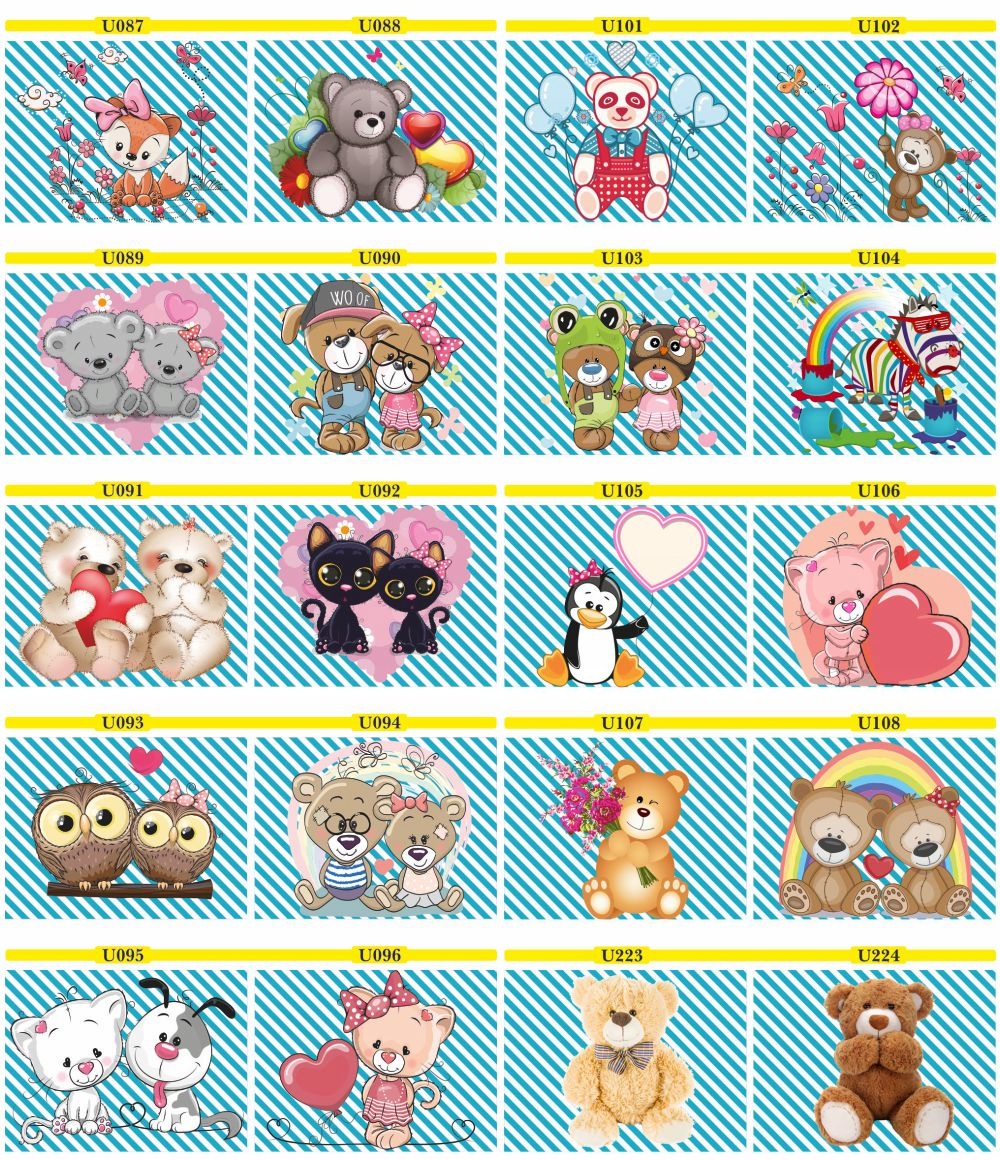 FOTOTAPETA MISIE pluszaki pastele kolorowe DZIECI