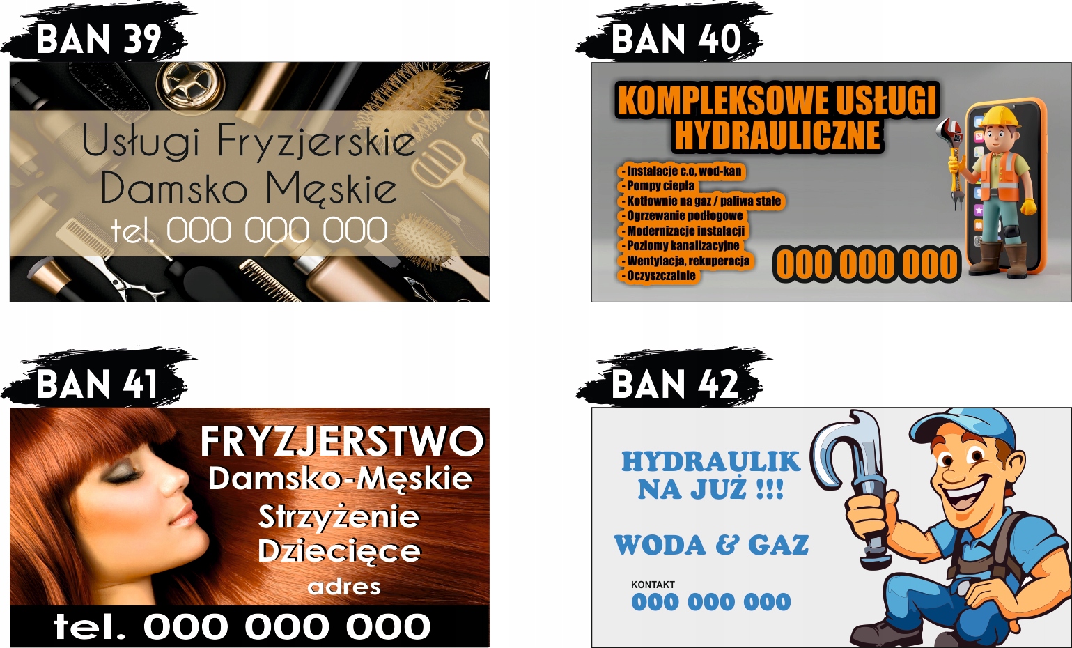 BANER OCZKOWANY reklamowy 100x50 cm różne wzory SPRZEDAŻ MIODU