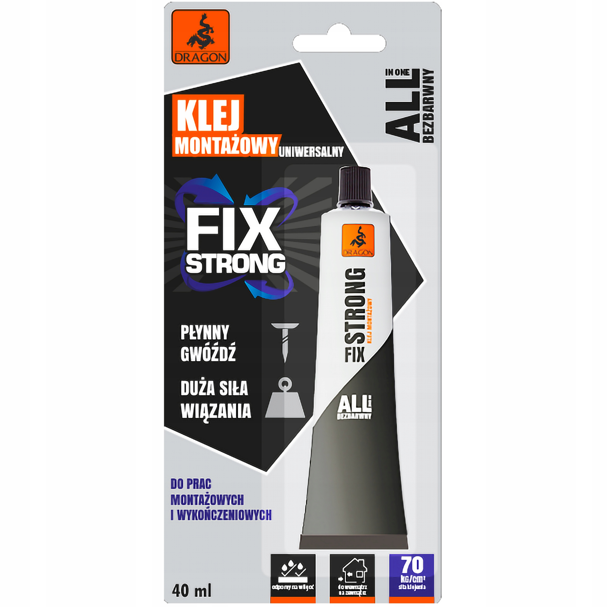 Klej montażowy FIX STRONG DRAGON 40ml do tabliczek