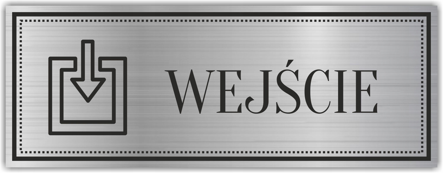 Tabliczka Grawerowana piktogram WEJŚCIE PRZEJŚCIE