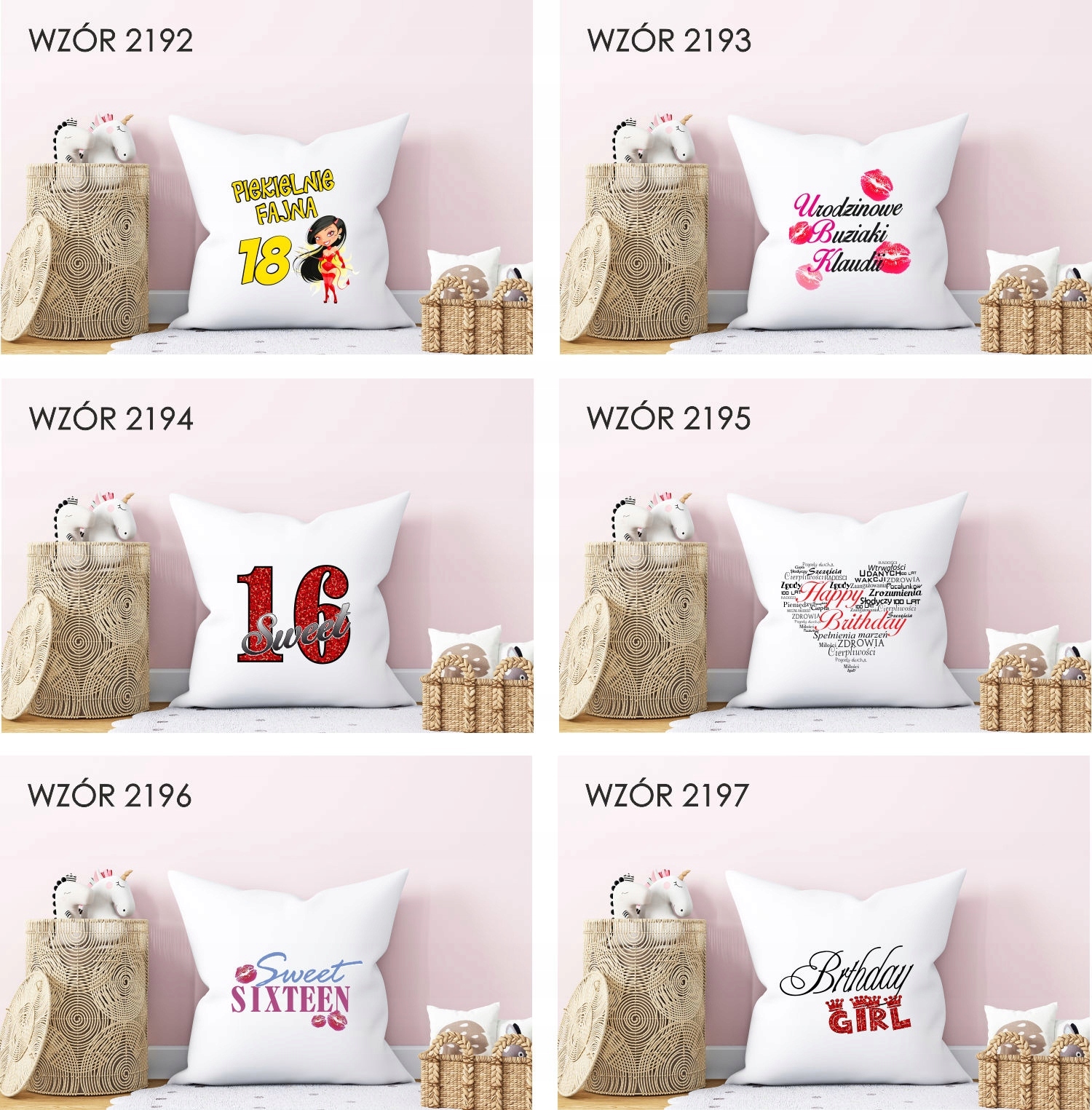FOTO Poduszka Prezent na urodziny 20 30 40 50 60
