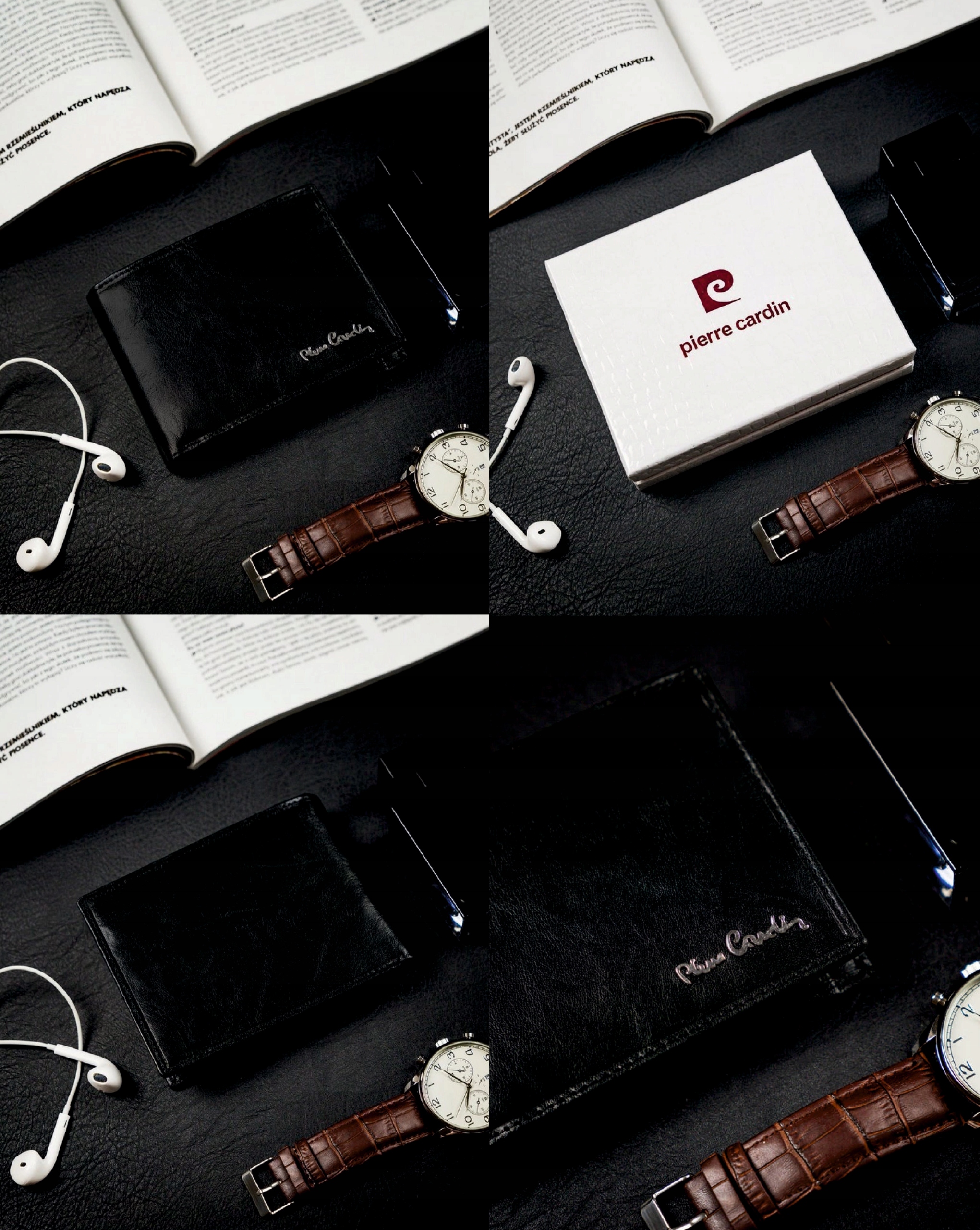 Portfel skórzany Pierre Cardin z własnym grawerem dla męża