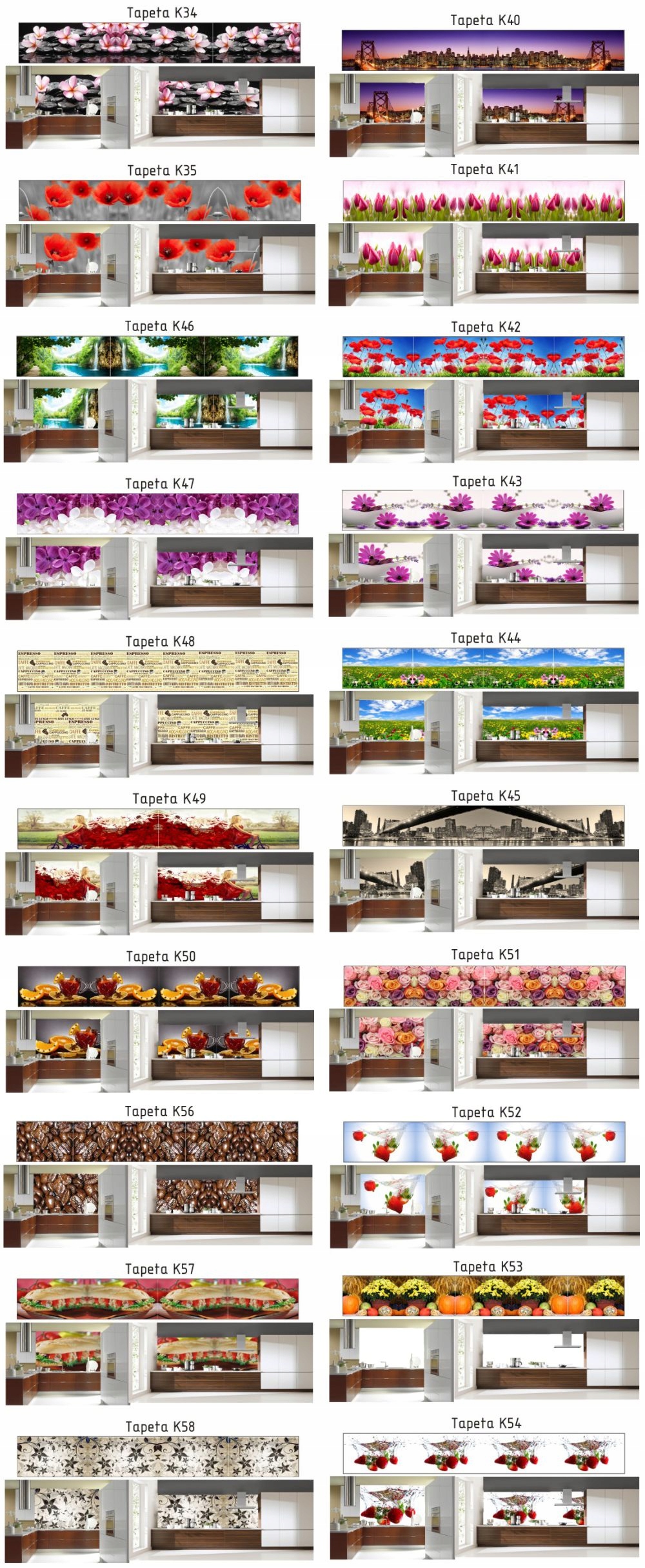 Okleina kuchenna fototapeta samoprzylepna zmywalna