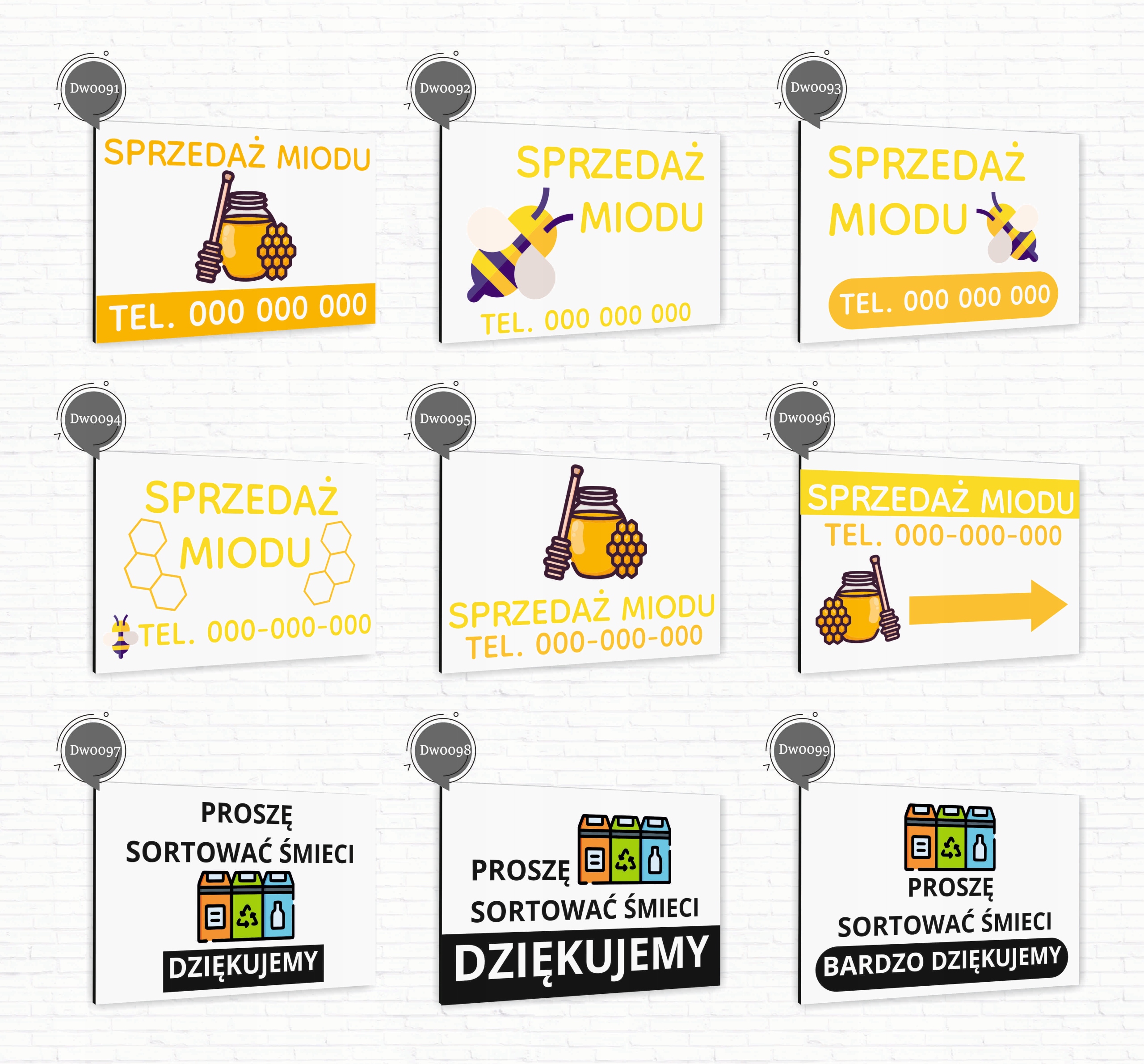 Tabliczka znak informacyjny 30x20 Biała ZAKAZ WSTĘPU Aluminiowa NADRUK UV