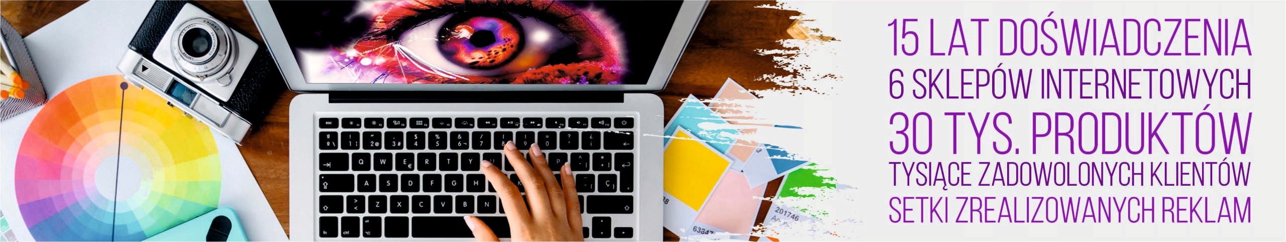 BANER REKLAMOWY OCZKOWANY 200x100 RÓŻNE WZORY WYNAJEM SZALUNKÓW