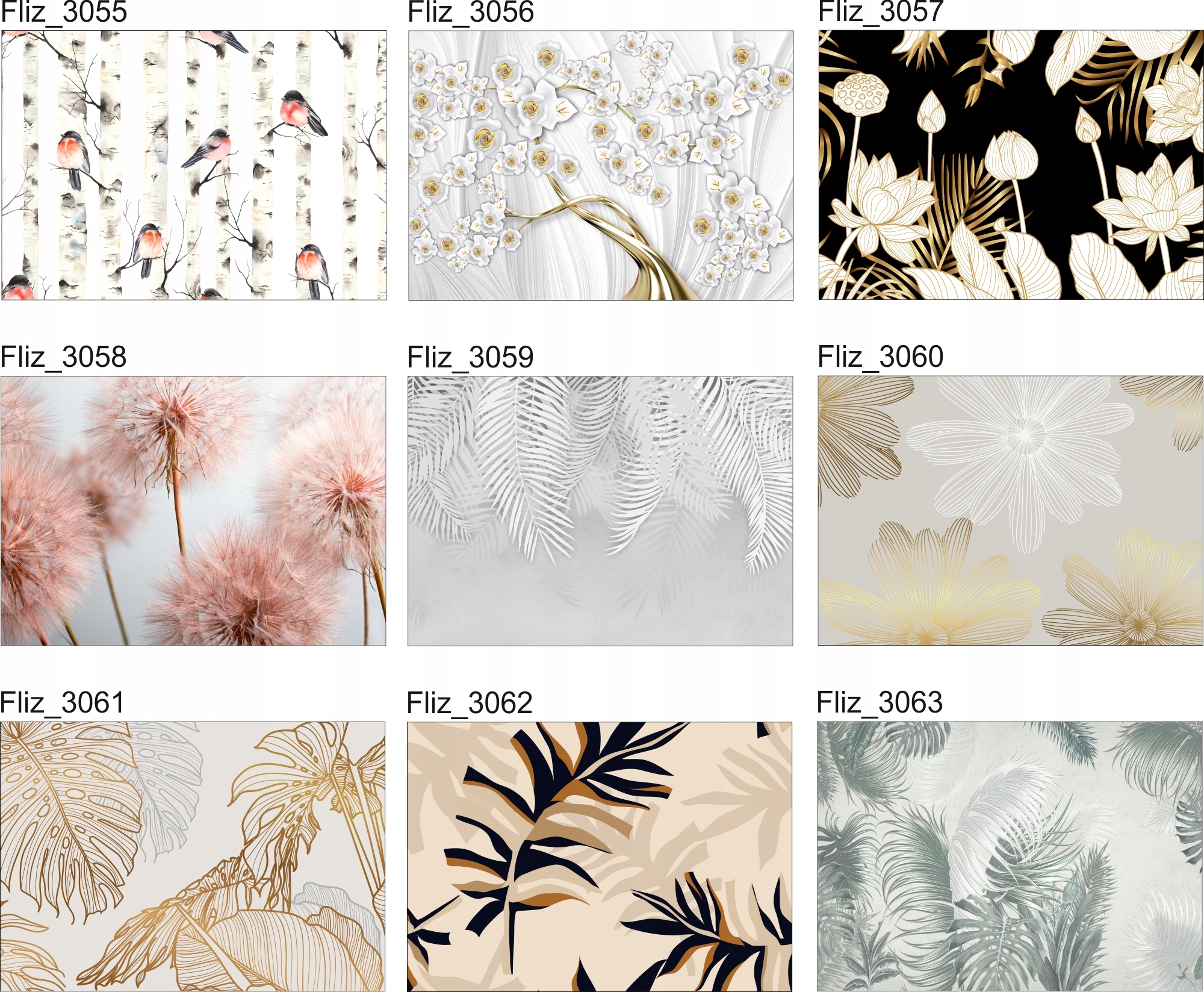 FOTOTAPETA Widok Liście Paproci Monstera 380x256