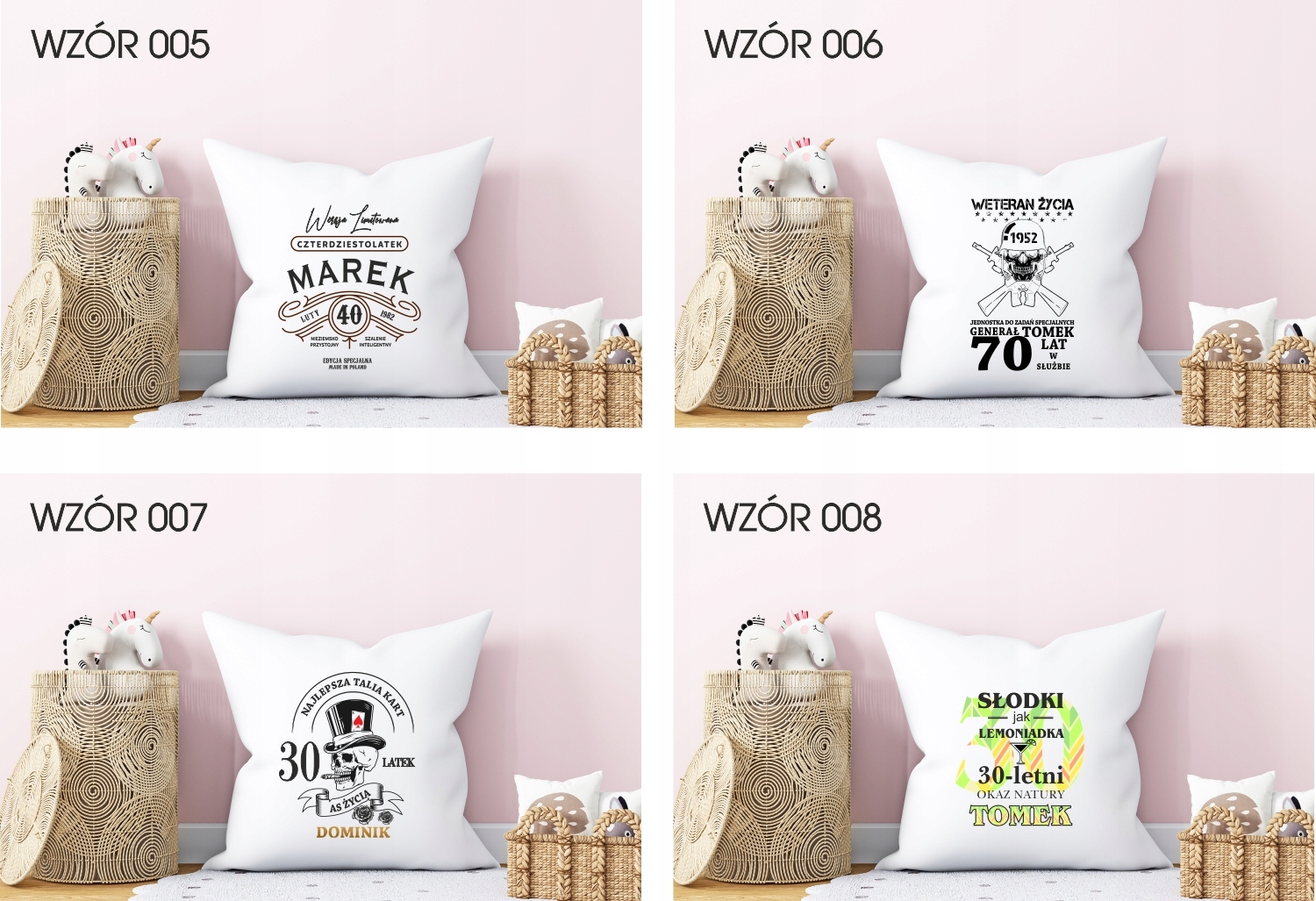foto PODUSZKA PREZENT na Urodziny 20 30 40 50 60
