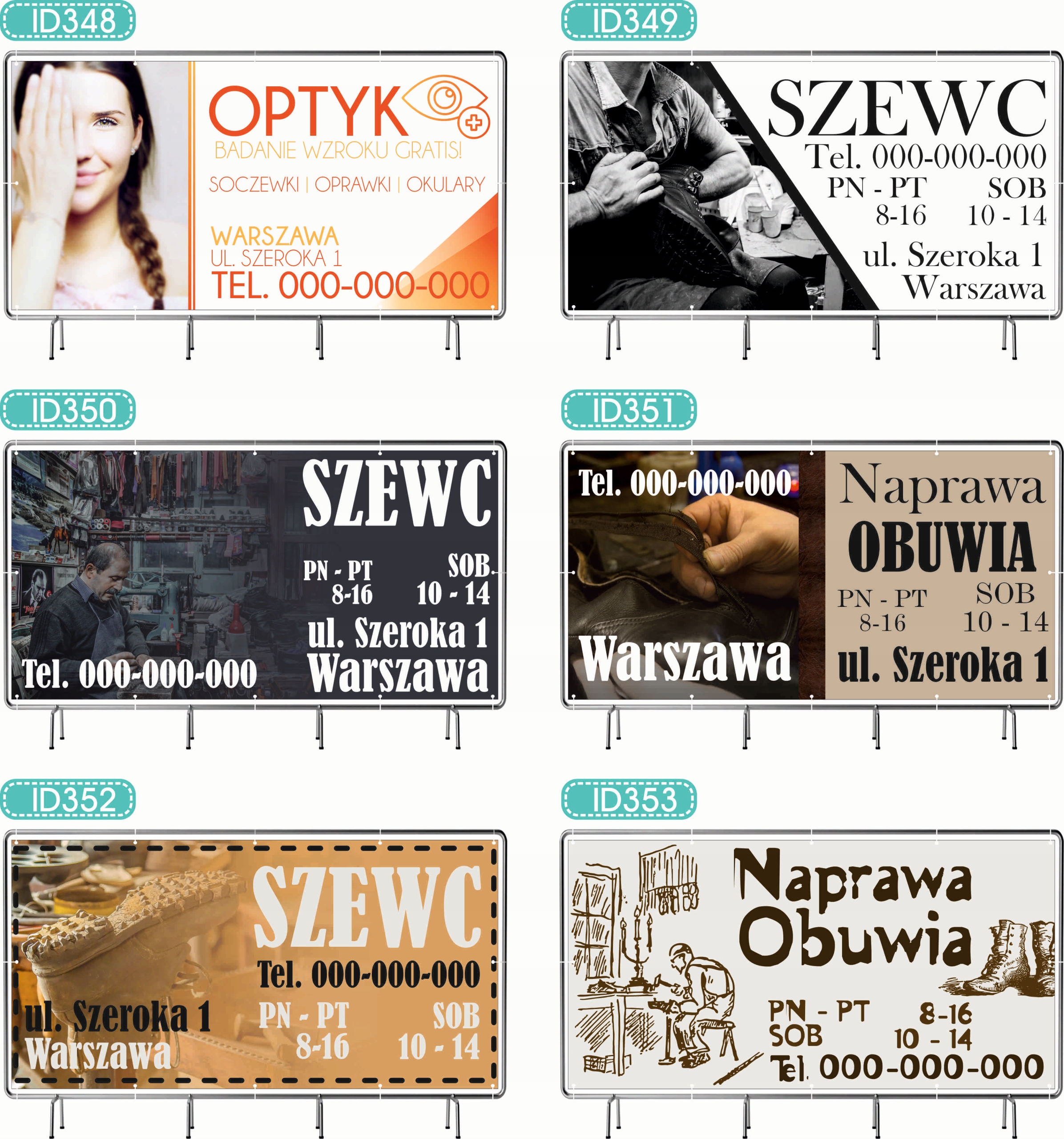 BANER REKLAMOWY 130x80cm oczkowany projekt w cenie AGENCJA DETEKTYWISTYCZNA