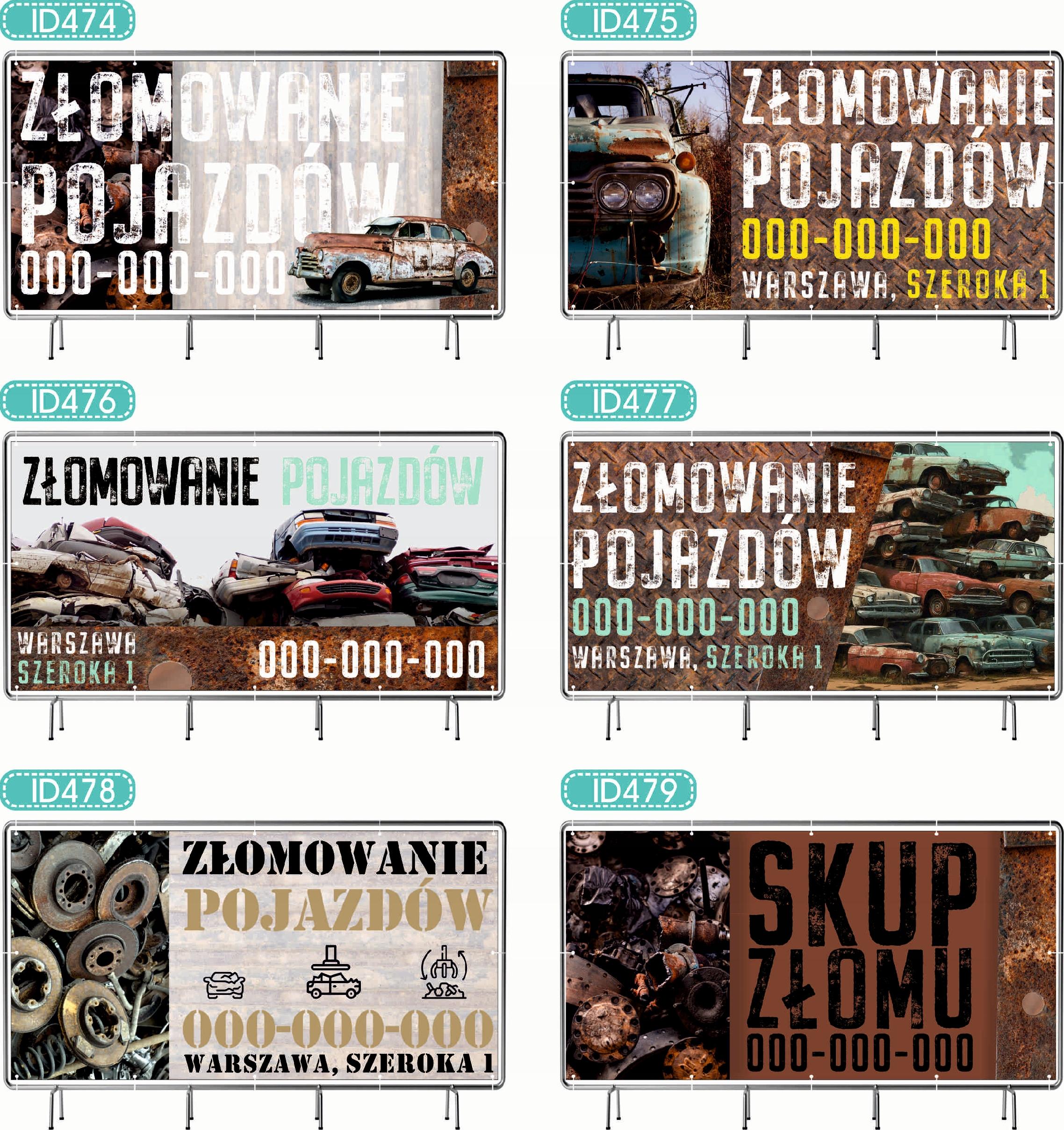 BANER REKLAMOWY 130x80cm oczkowany projekt w cenie DREWNO KOMINKOWE