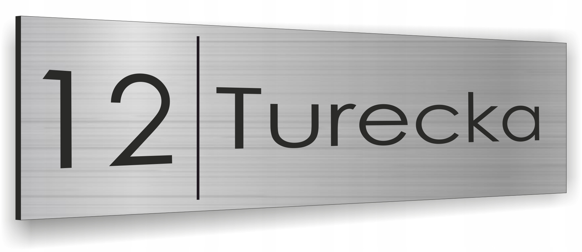 Tabliczka Tablica ADRESOWA ALUMINIOWA Numer domu 40x15 numer dom ulica