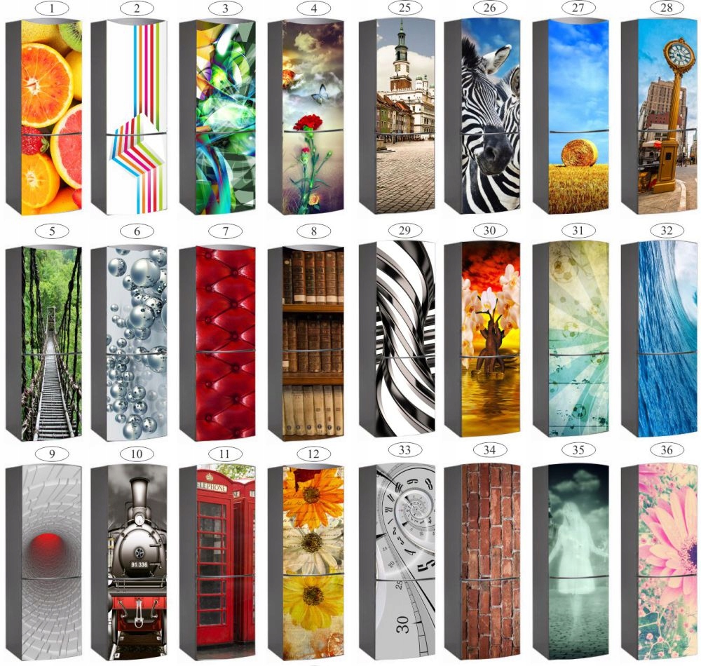 NAKLEJKA na lodówkę naklejki skin OZDOBA