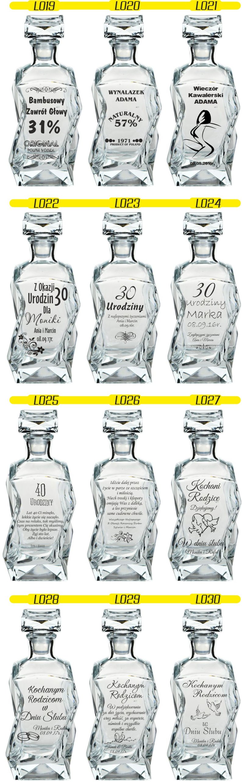 KARAFKA z grawerem prezent dla DZIADKA dedykacja