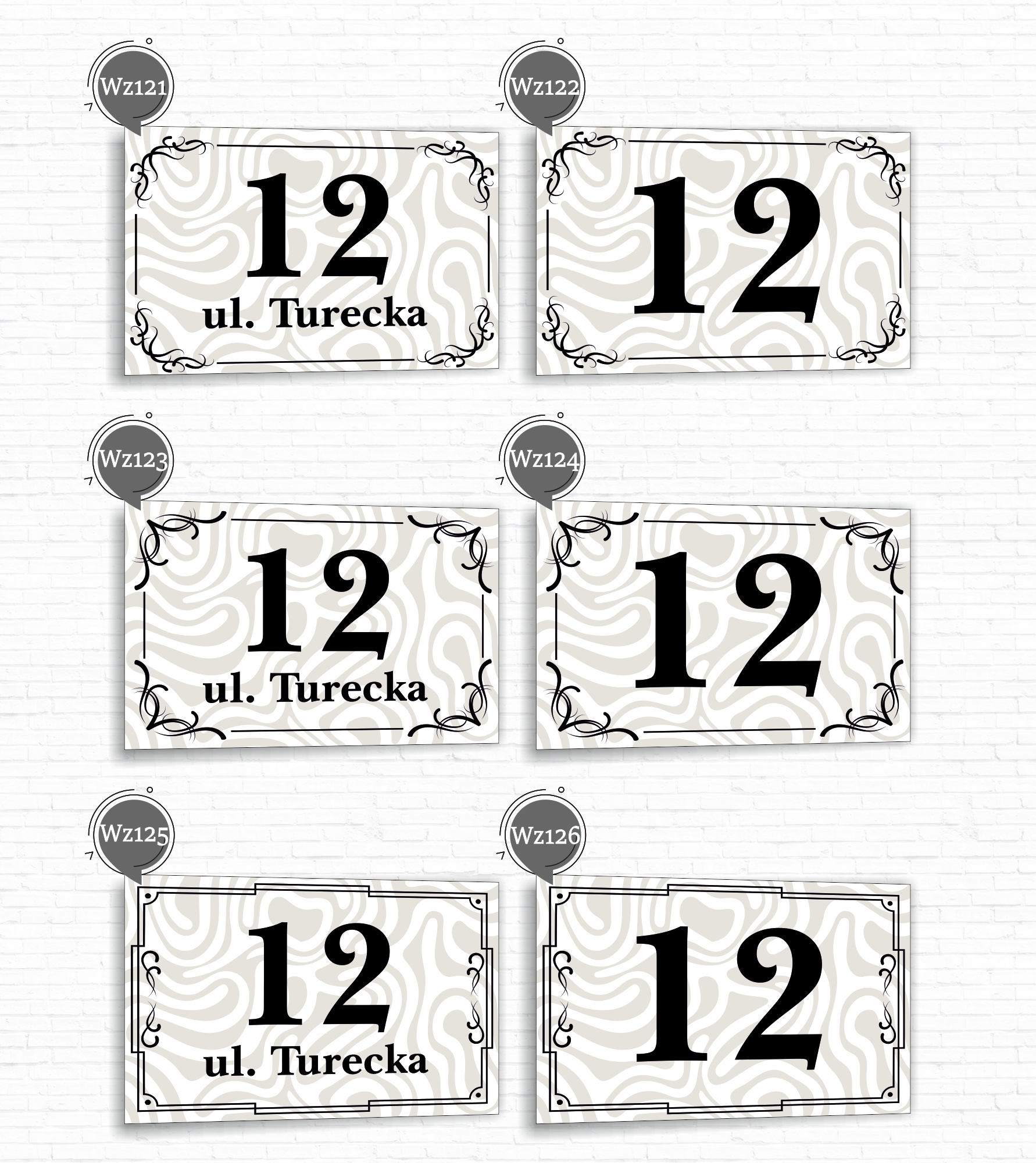 Tabliczka Tablica ADRESOWA ALUMINIOWA Numer domu cyfry ulica 30x20