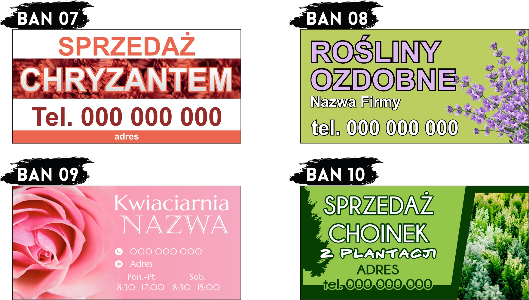 BANER REKLAMOWY OCZKOWANY 200x100 cm RÓŻNE WZORY SPRZEDAŻ MIODU