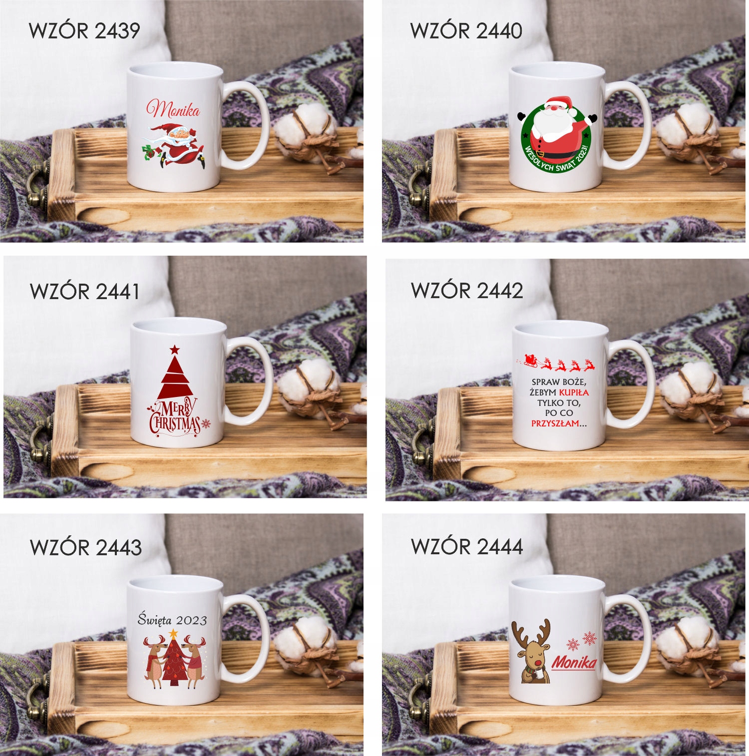 Kubek z nadrukiem PREZENT ŚWIĄTECZNY ŚWIĘTA ROK